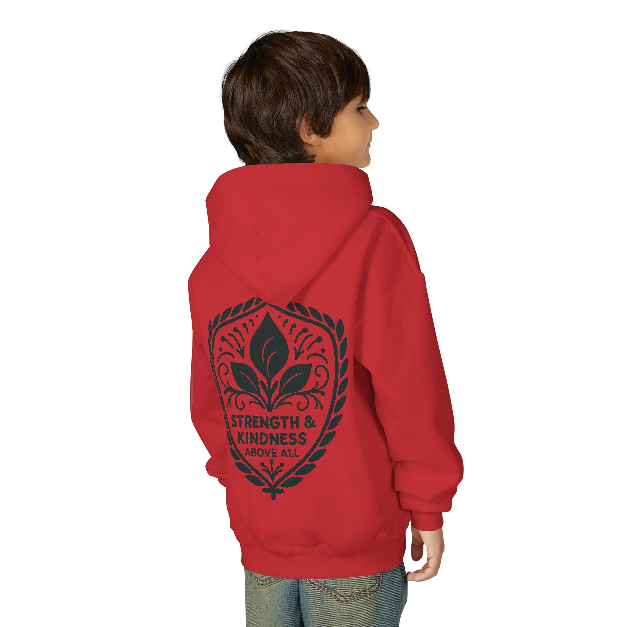 Youth Strength & Kindness Hoodie by Velora