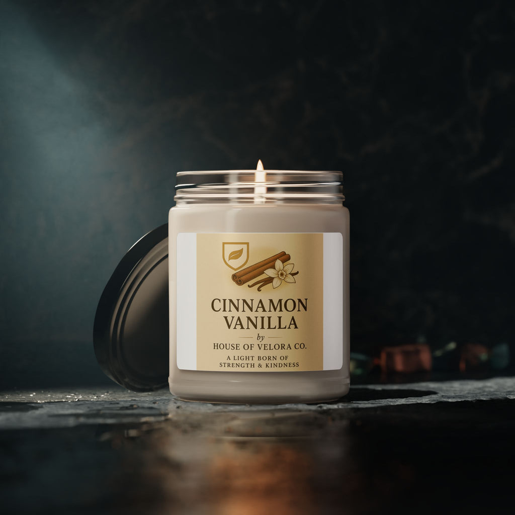 Velora Cinnamon Vanilla scent - Soy Candle