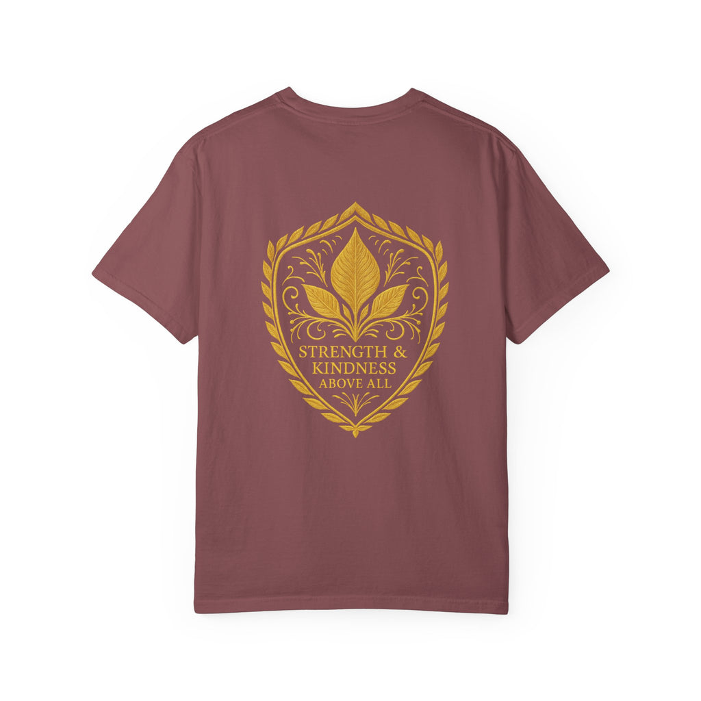 Velora “Strength & Kindness” Garment-Dyed Unisex Tee – Gold Edition