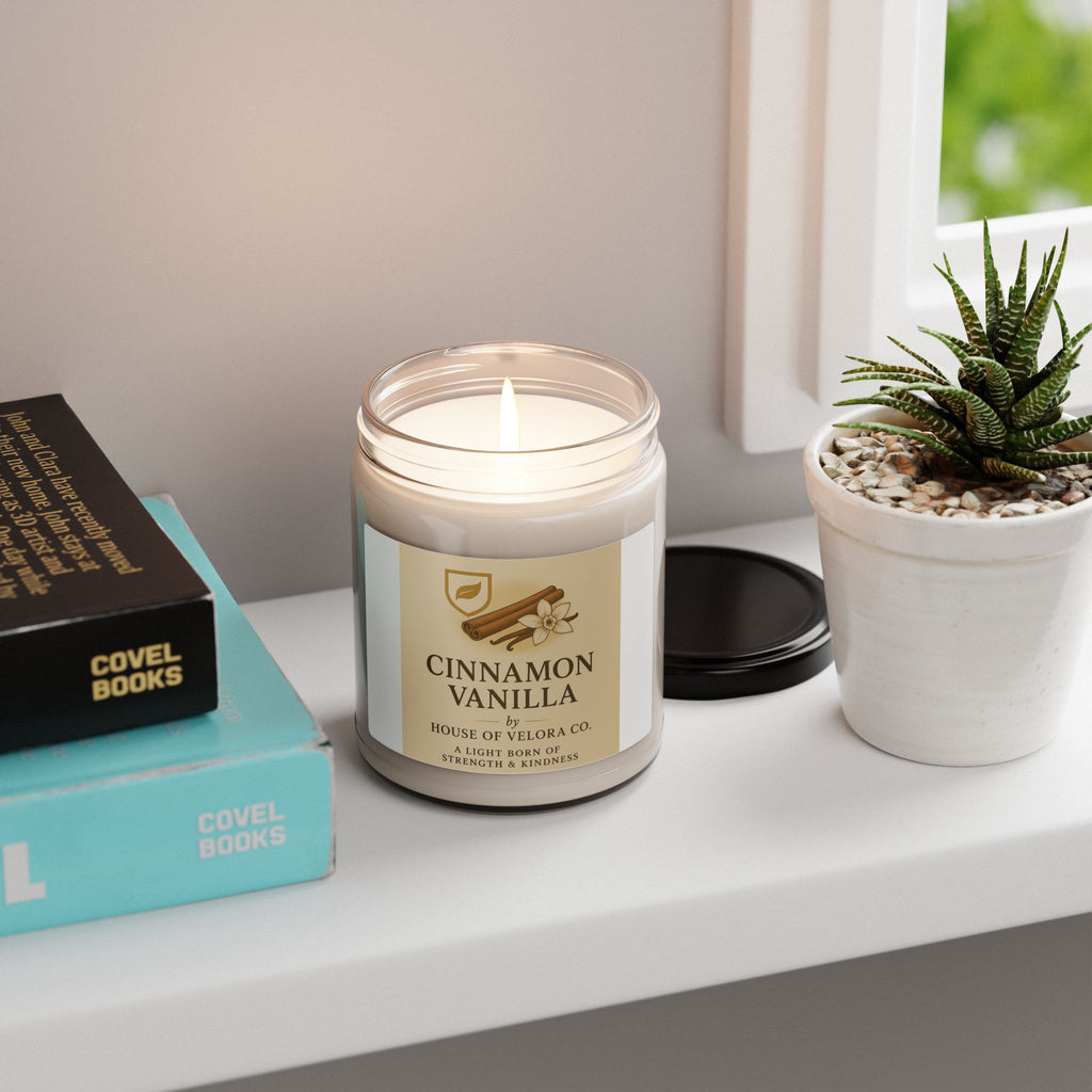 Velora Cinnamon Vanilla scent - Soy Candle