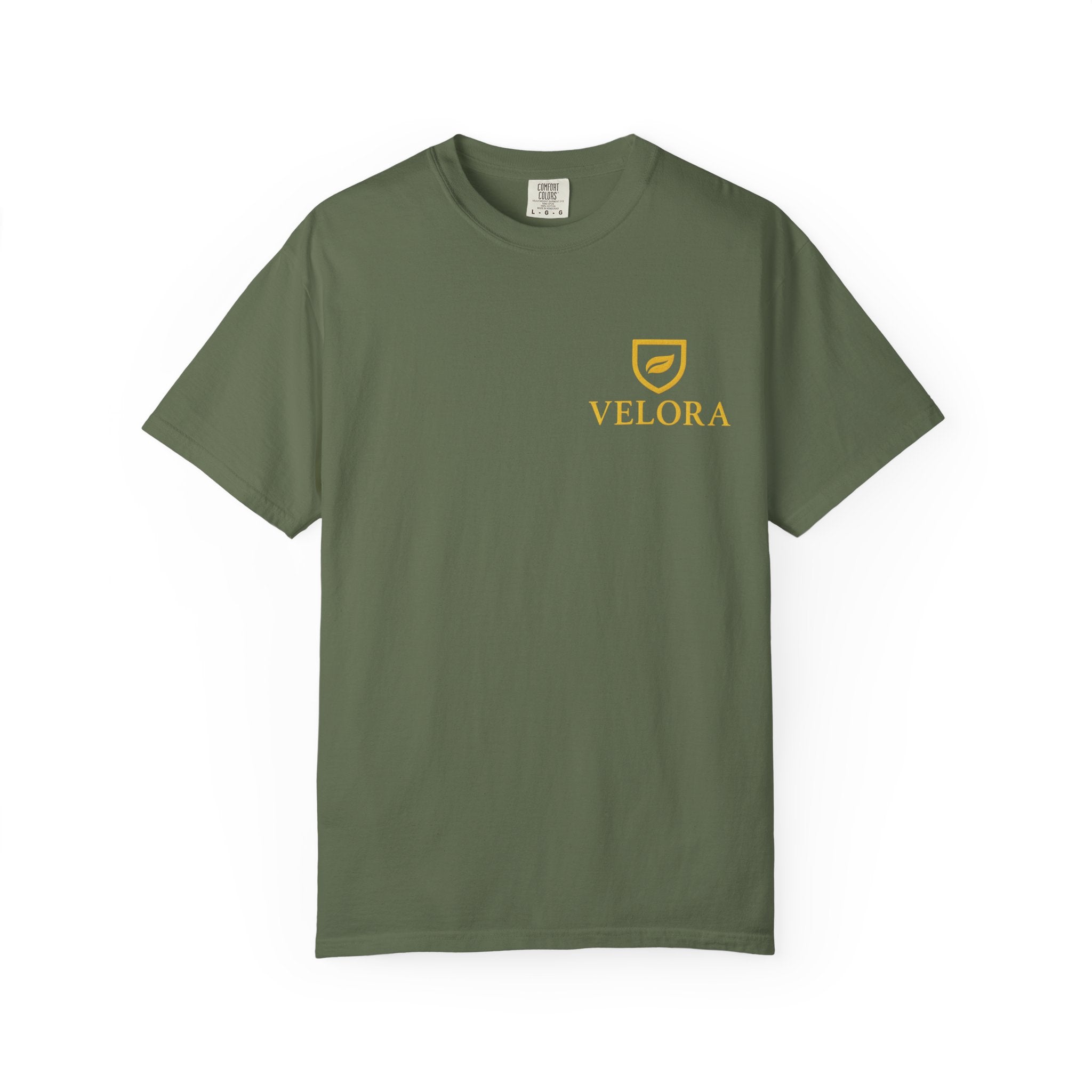 Velora “Strength & Kindness” Garment-Dyed Unisex Tee – Gold Edition