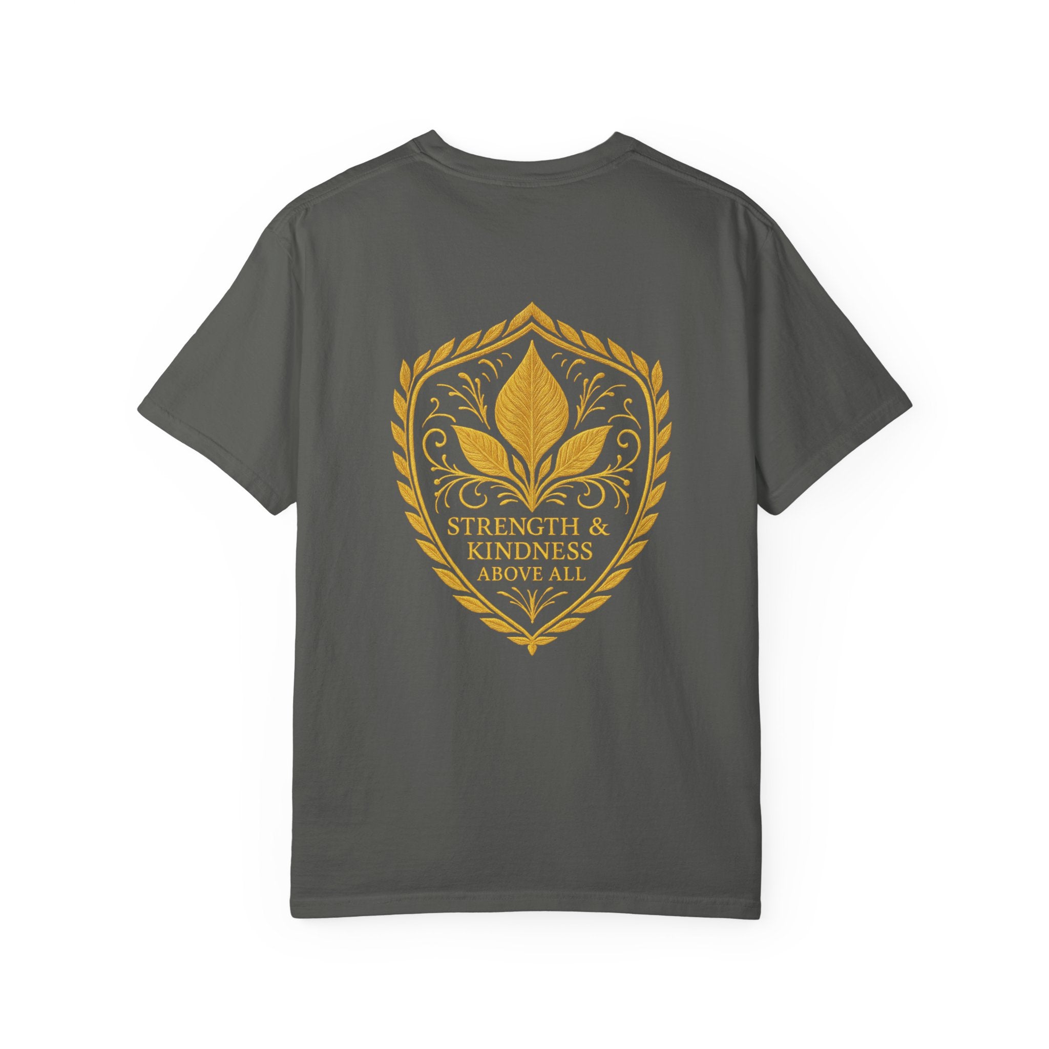 Velora “Strength & Kindness” Garment-Dyed Unisex Tee – Gold Edition