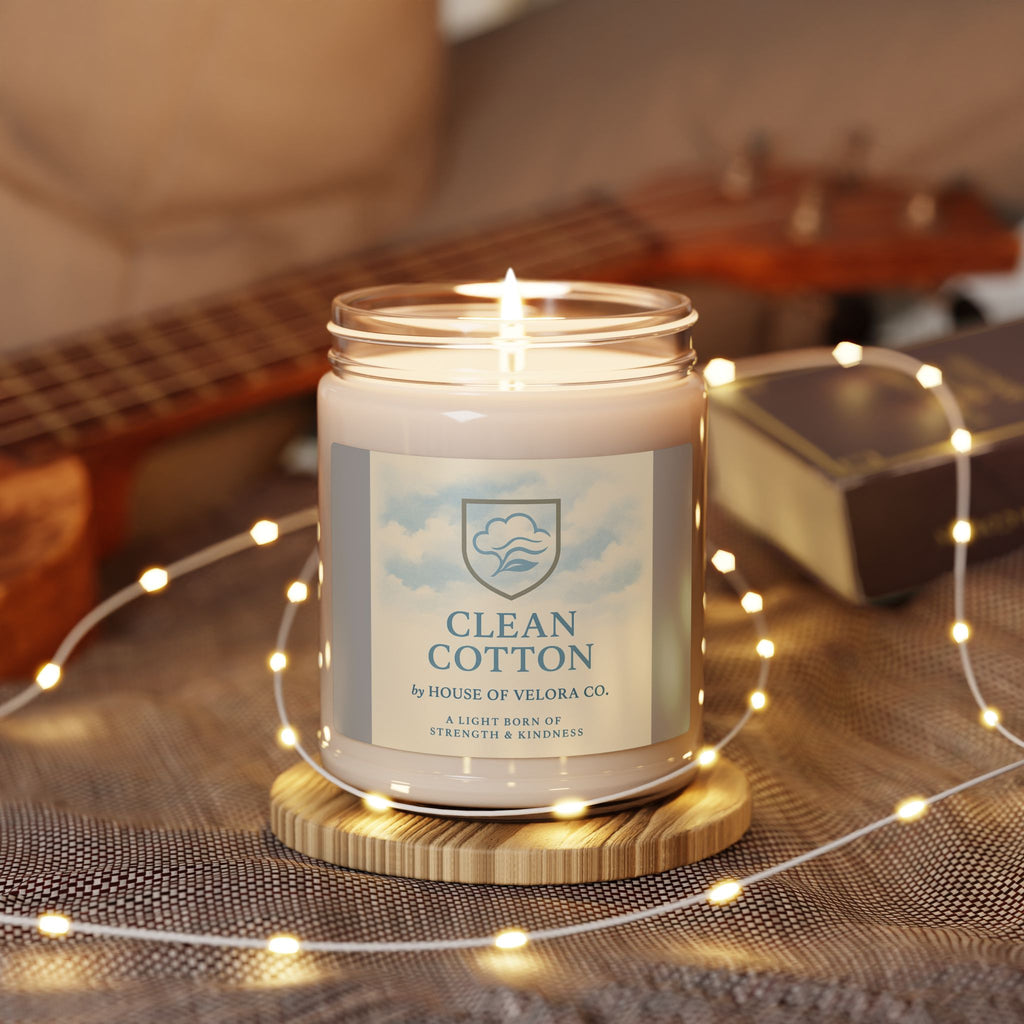 Velora Clean Cotton Scent - Soy Candle