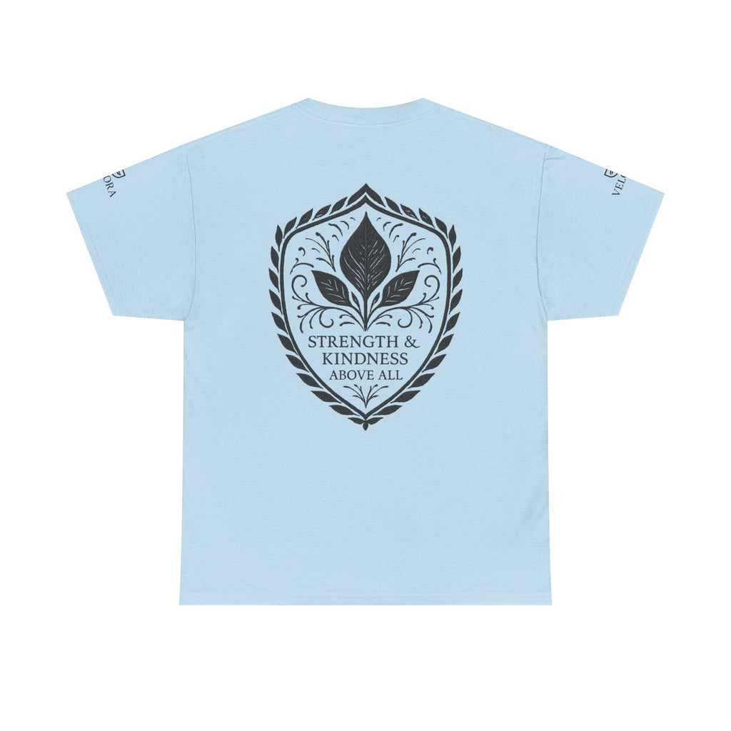 Velora “Strength & Kindness” Heavy Cotton Tee – Timeless Streetwear with Meaning