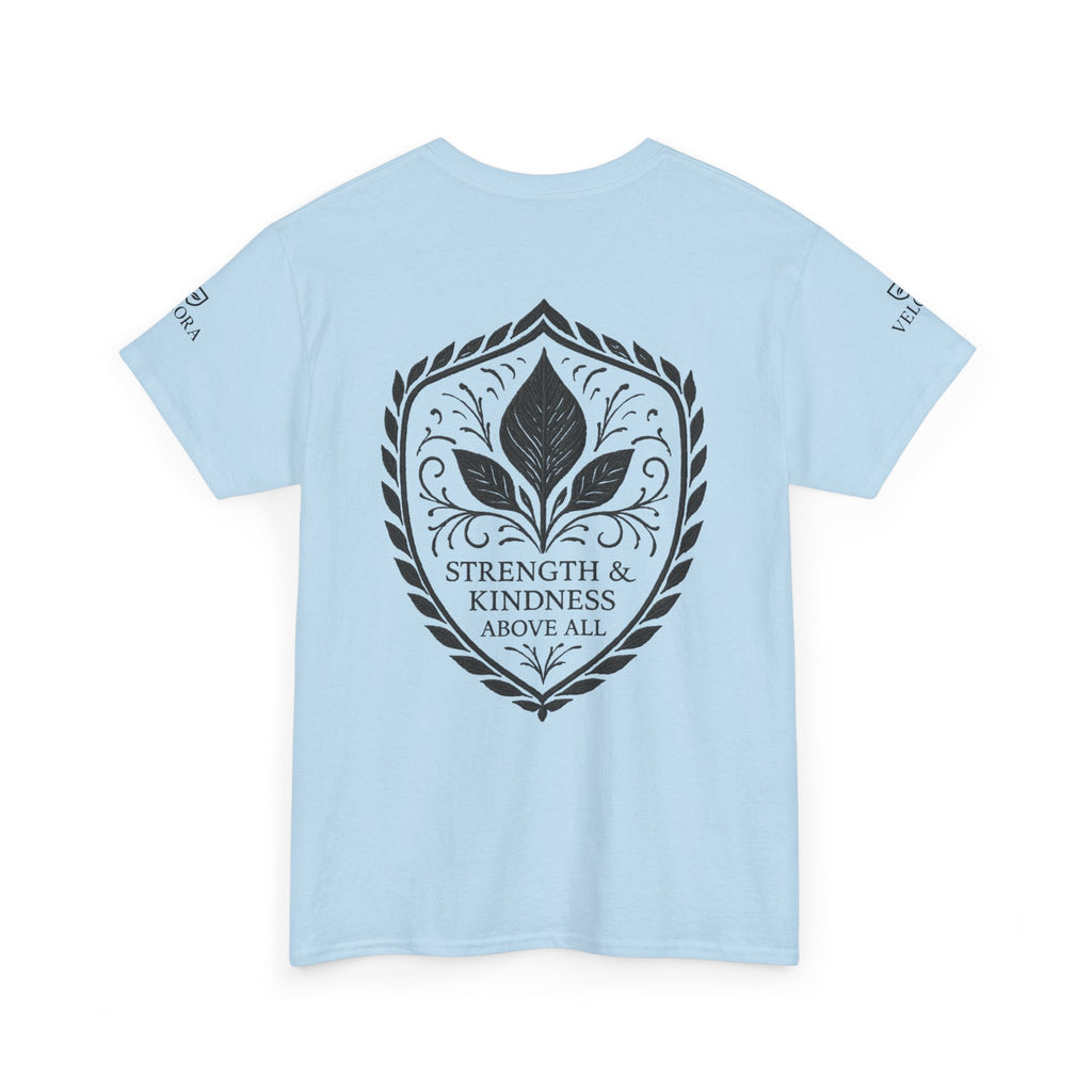 Velora “Strength & Kindness” Heavy Cotton Tee – Timeless Streetwear with Meaning
