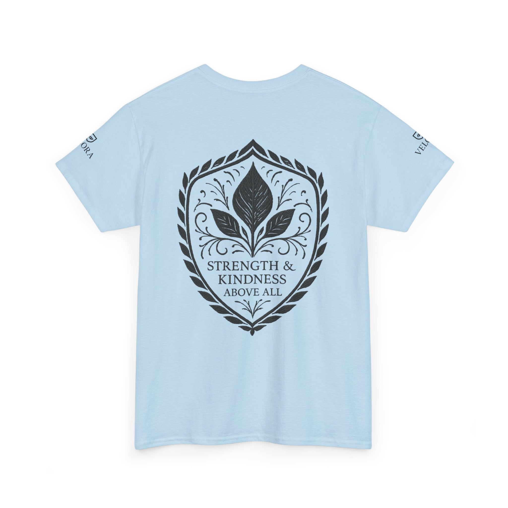 Velora “Strength & Kindness” Heavy Cotton Tee – Timeless Streetwear with Meaning