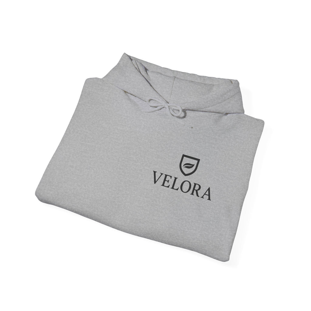 Velora Shield Hoodie - Embroidered Symbol of Strength & Kindness
