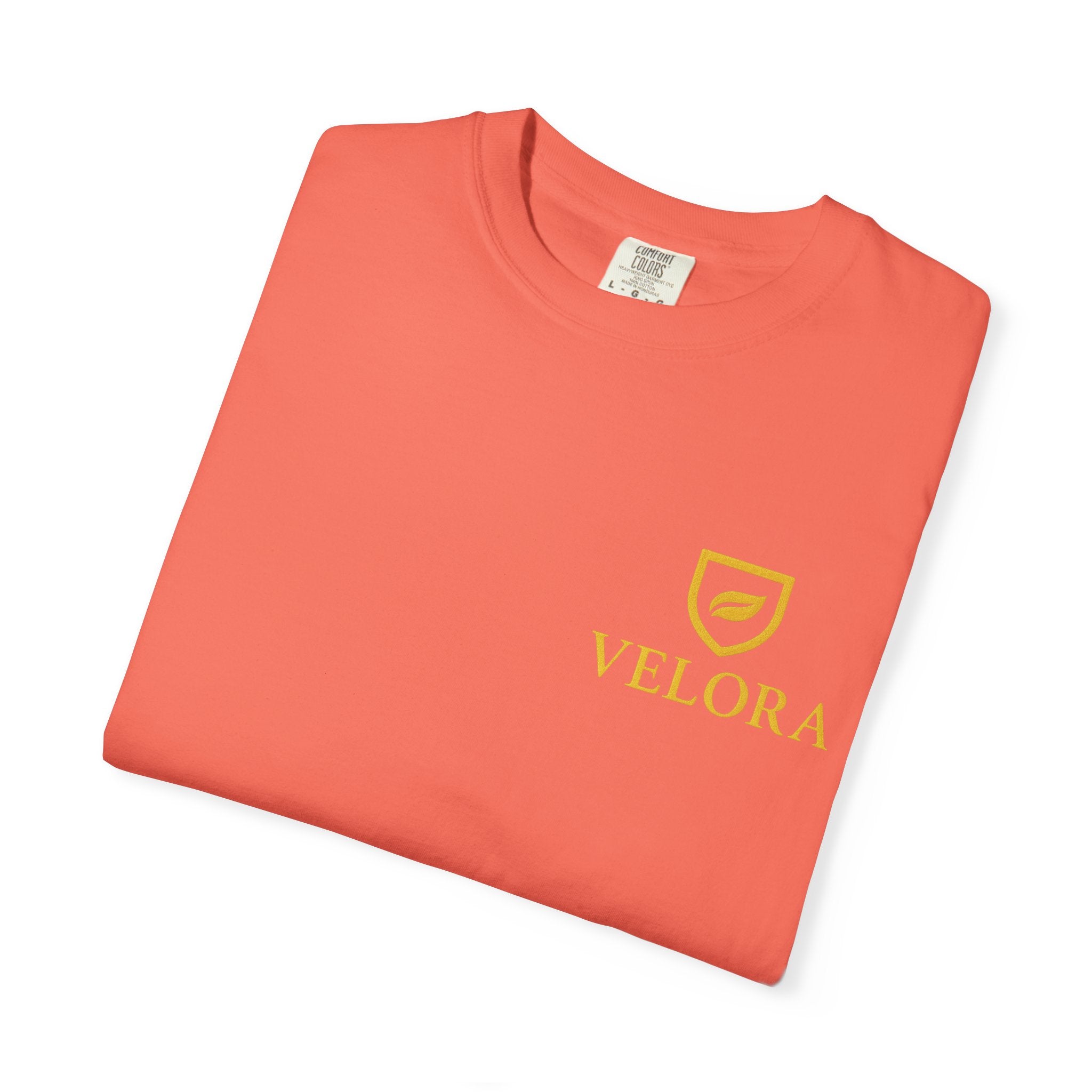 Velora “Strength & Kindness” Garment-Dyed Unisex Tee – Gold Edition