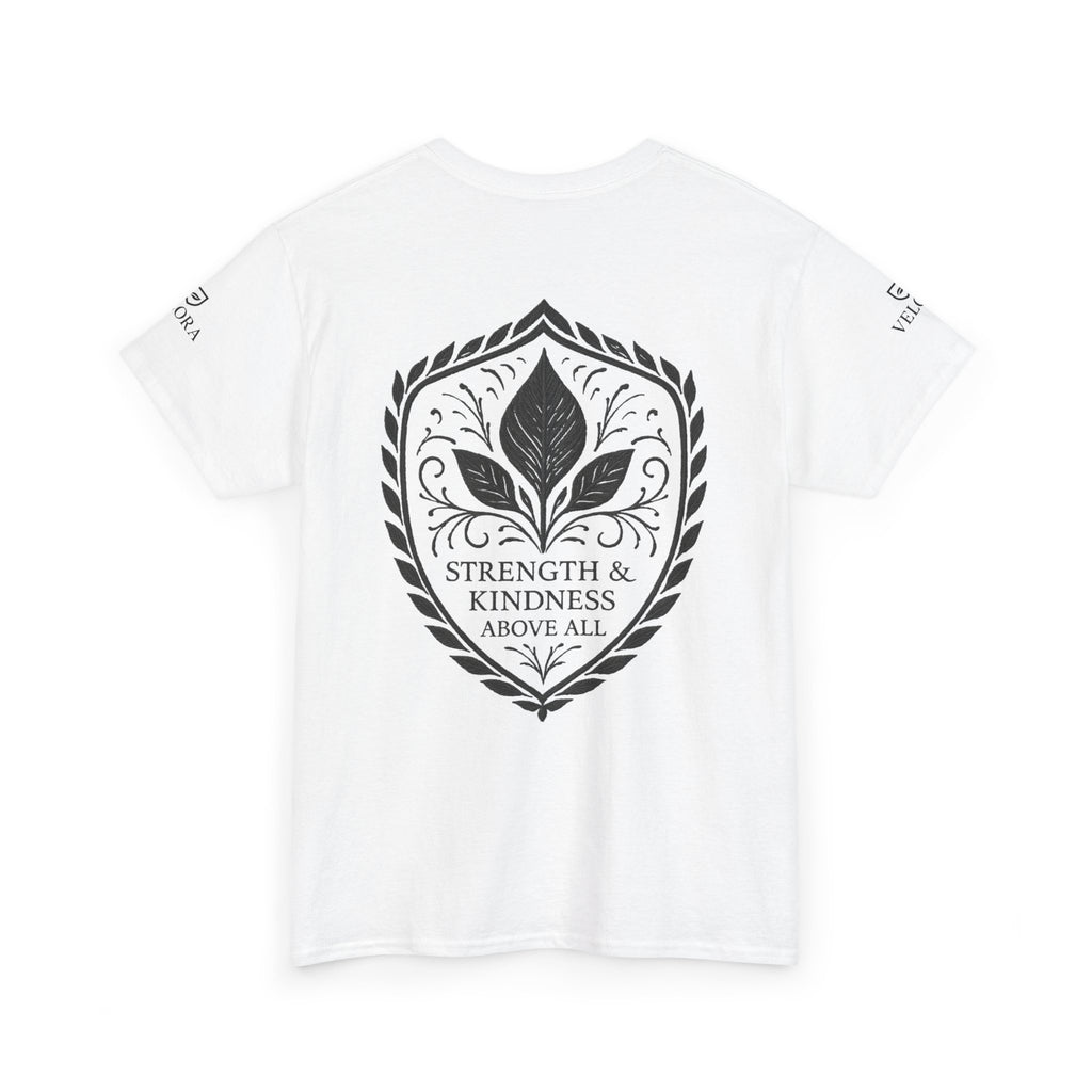 Velora “Strength & Kindness” Heavy Cotton Tee – Timeless Streetwear with Meaning