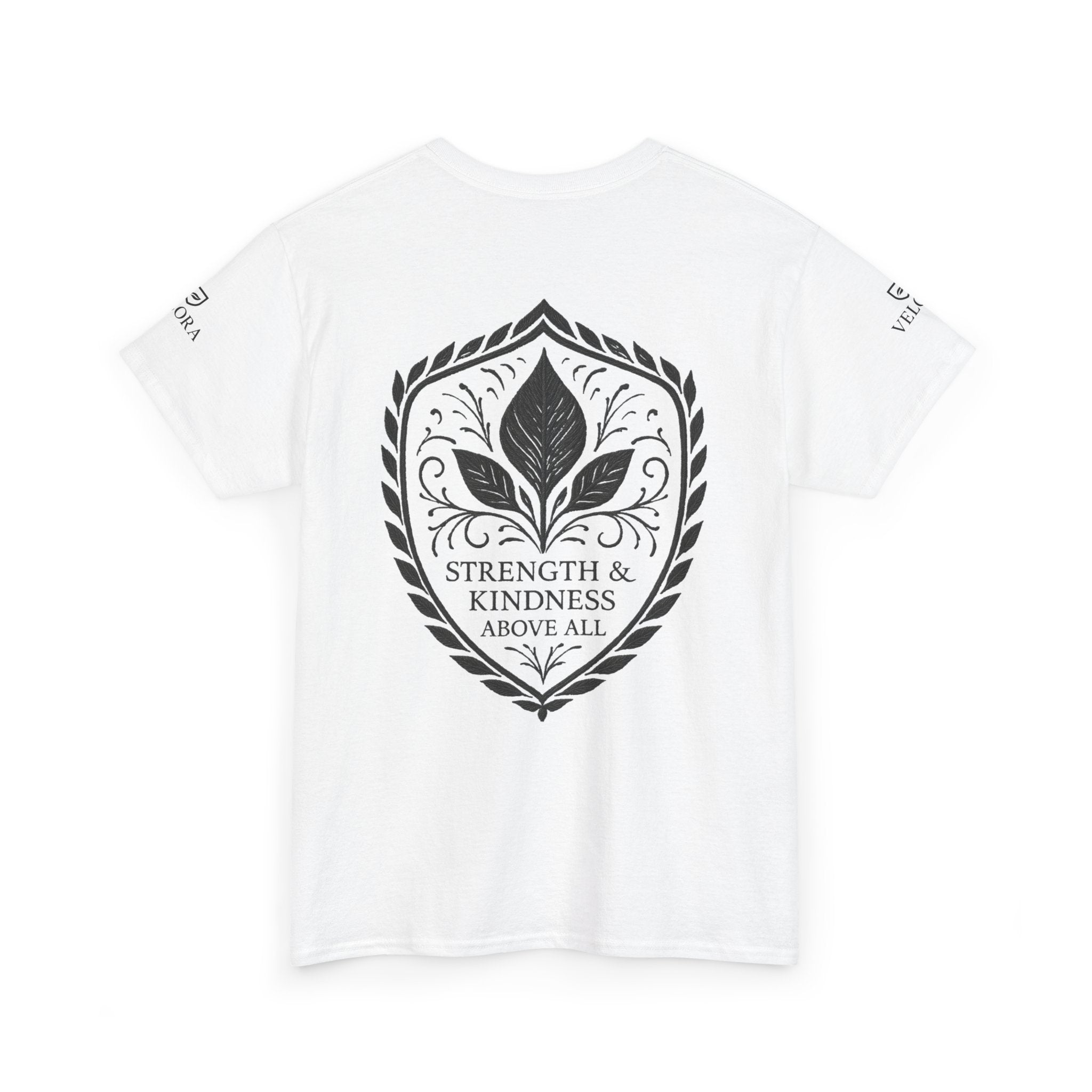 Velora “Strength & Kindness” Heavy Cotton Tee – Timeless Streetwear with Meaning