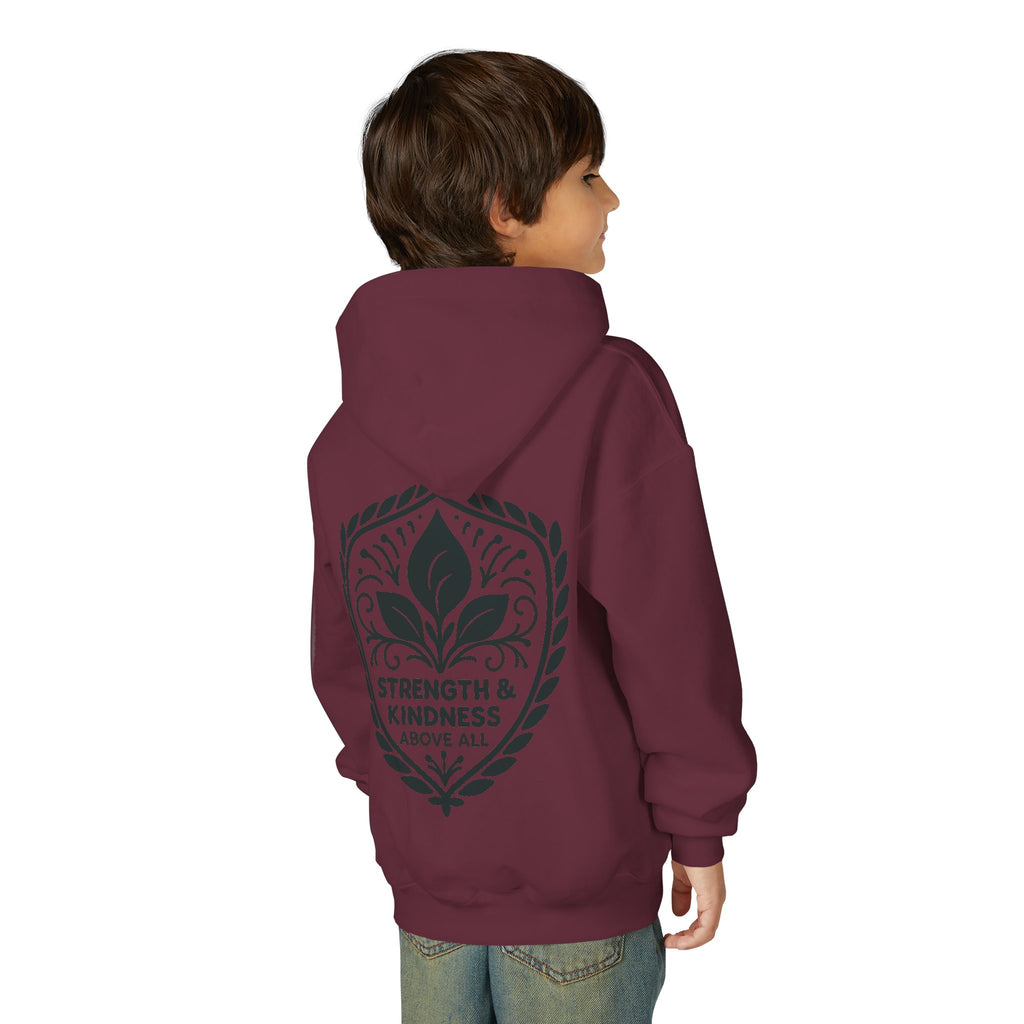 Youth Strength & Kindness Hoodie by Velora