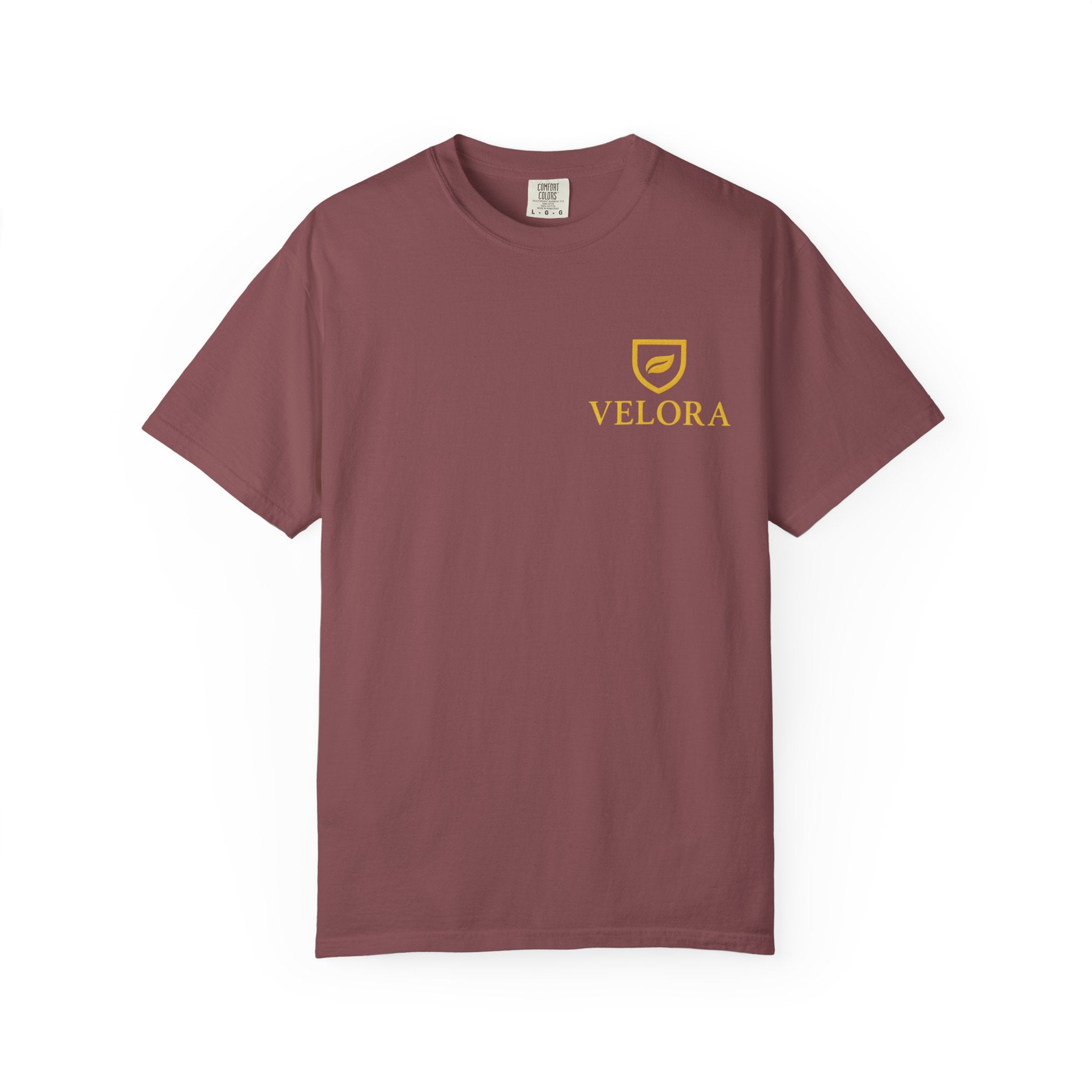 Velora “Strength & Kindness” Garment-Dyed Unisex Tee – Gold Edition