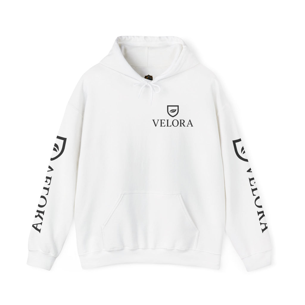 Velora Shield Hoodie - Embroidered Symbol of Strength & Kindness