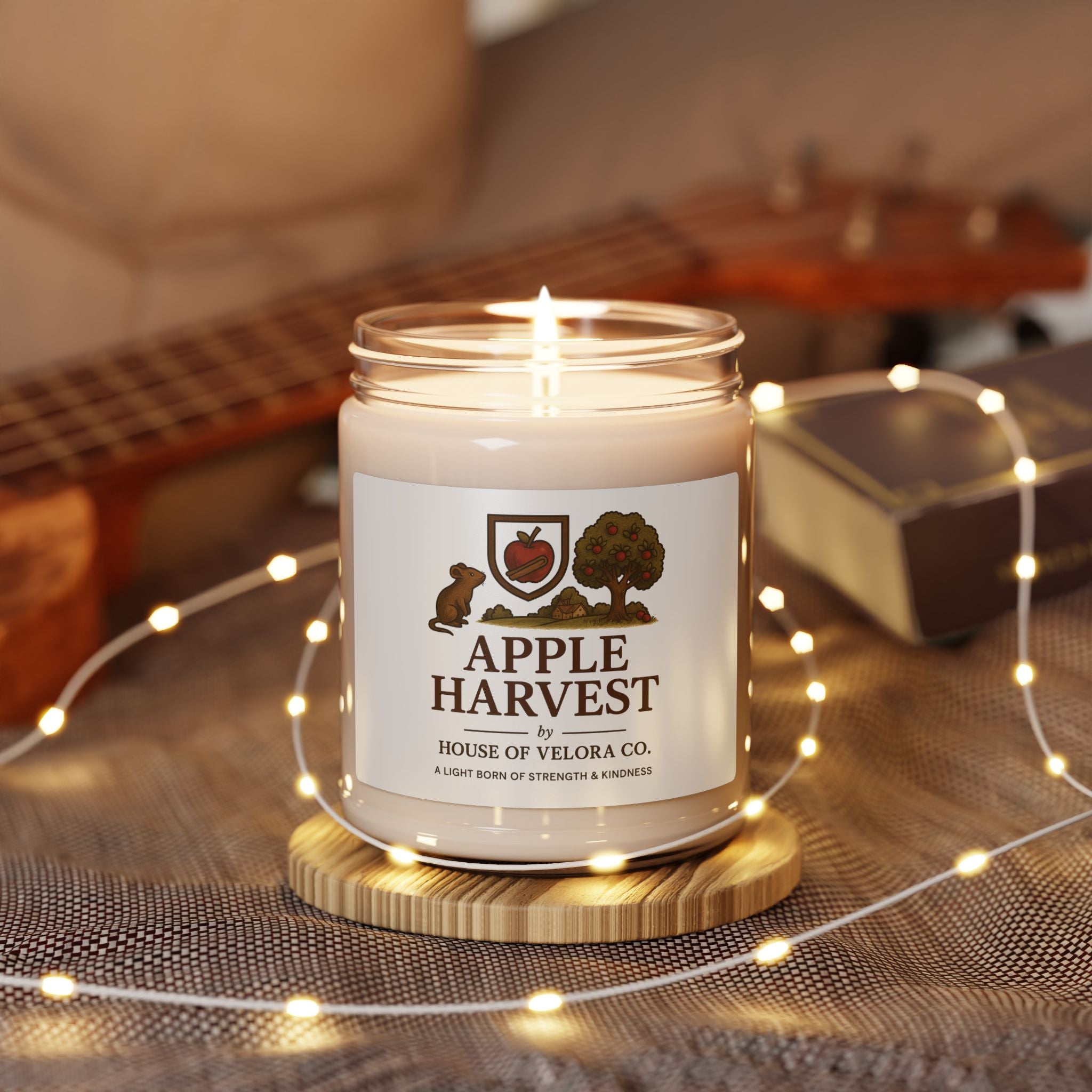 Velora Soy Candle, Fall Comfort and Home Scent, 9oz