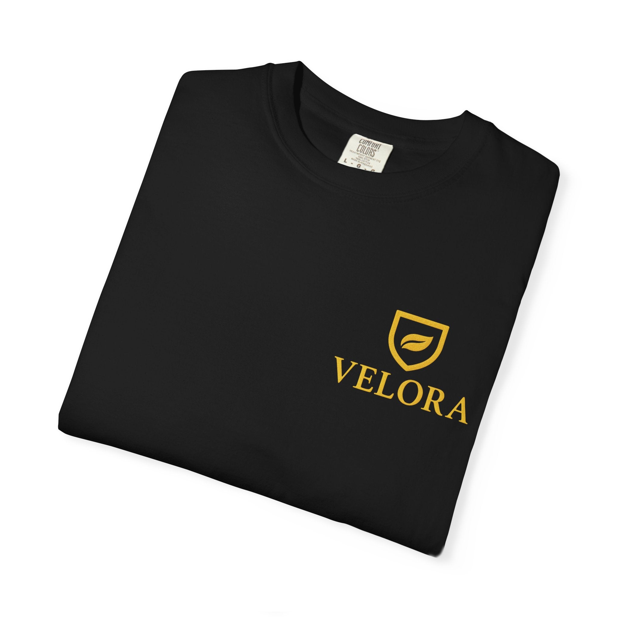 Velora “Strength & Kindness” Garment-Dyed Unisex Tee – Gold Edition