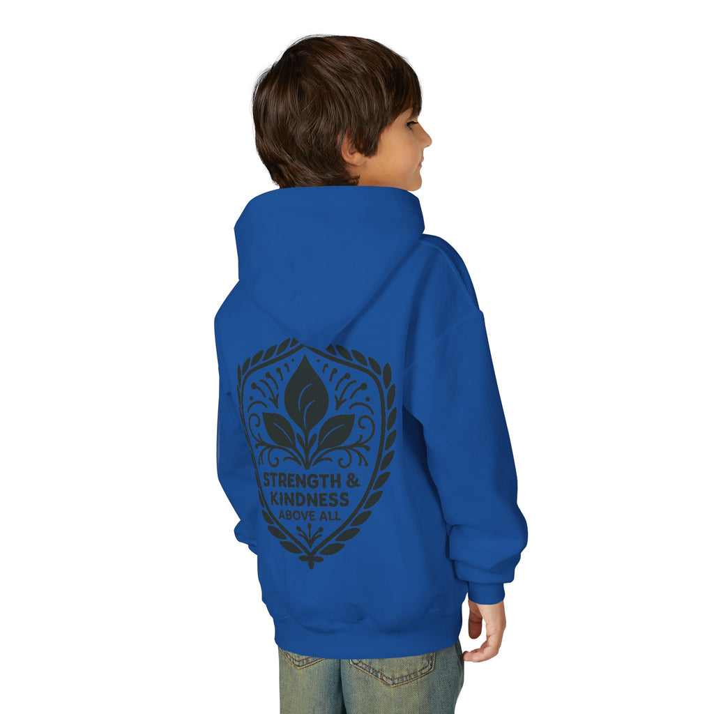 Youth Strength & Kindness Hoodie by Velora