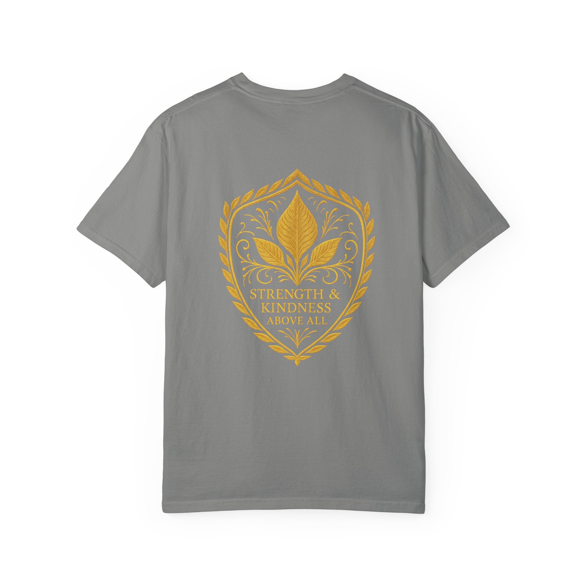 Velora “Strength & Kindness” Garment-Dyed Unisex Tee – Gold Edition