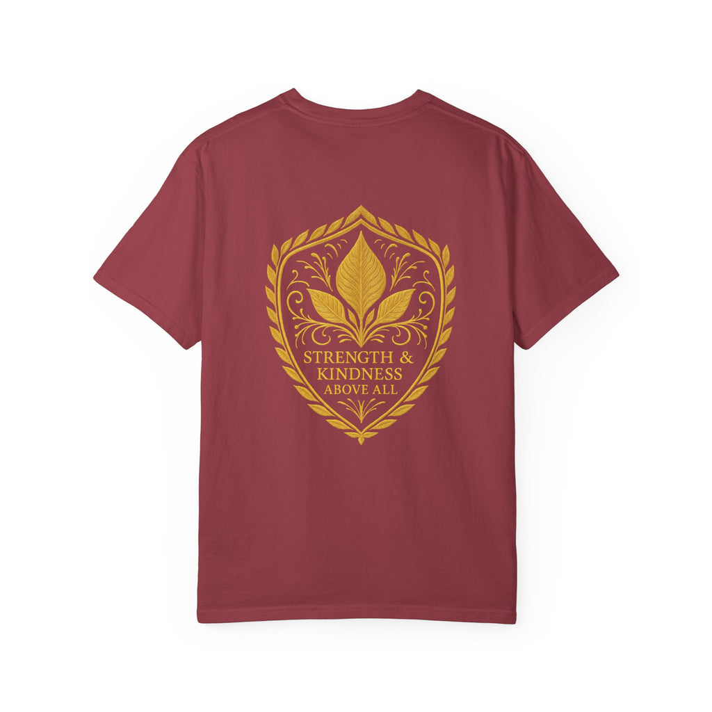 Velora “Strength & Kindness” Garment-Dyed Unisex Tee – Gold Edition
