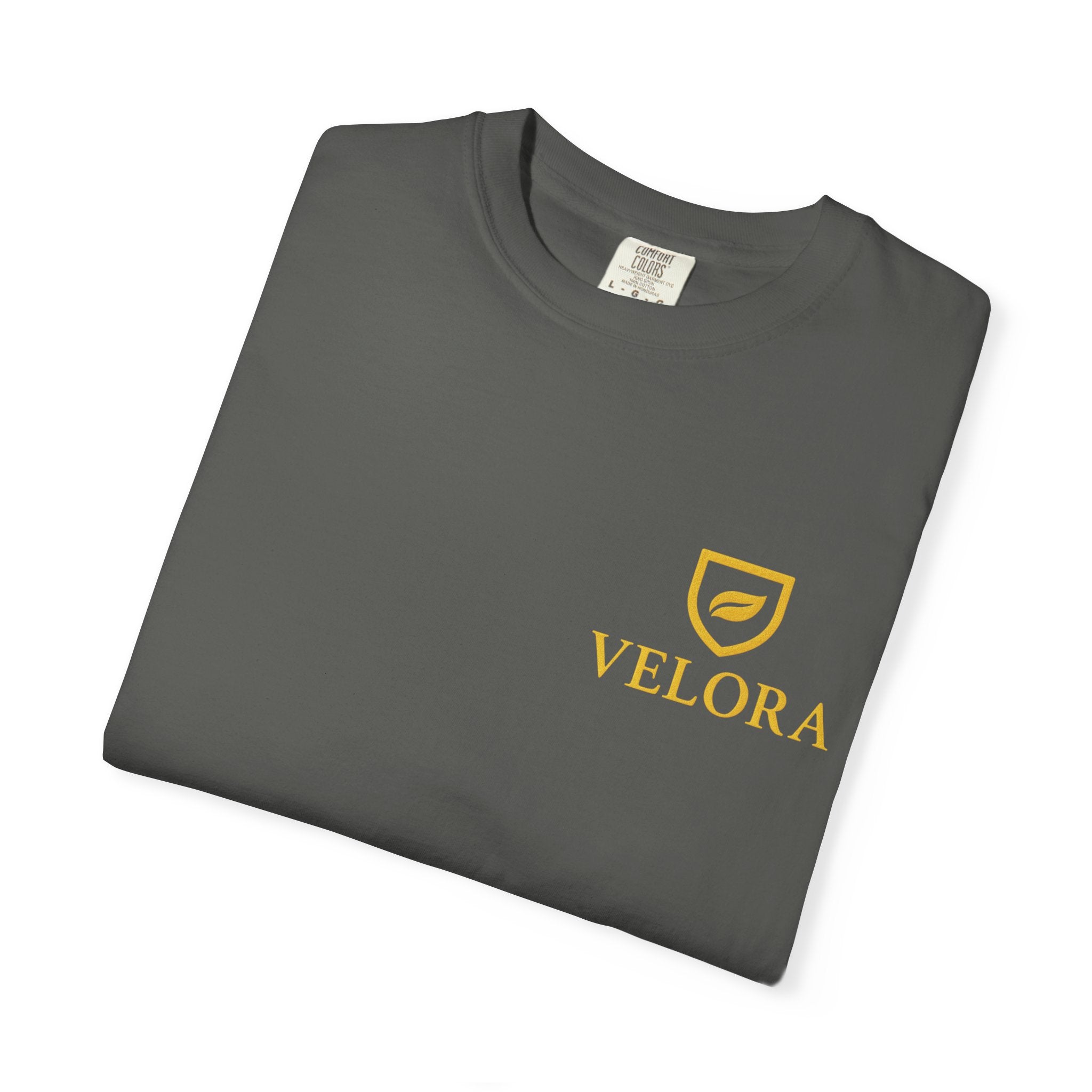 Velora “Strength & Kindness” Garment-Dyed Unisex Tee – Gold Edition
