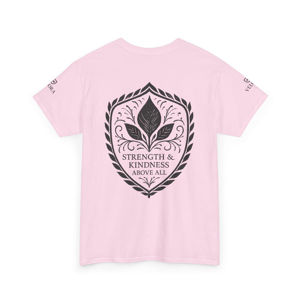 Velora “Strength & Kindness” Heavy Cotton Tee – Timeless Streetwear with Meaning