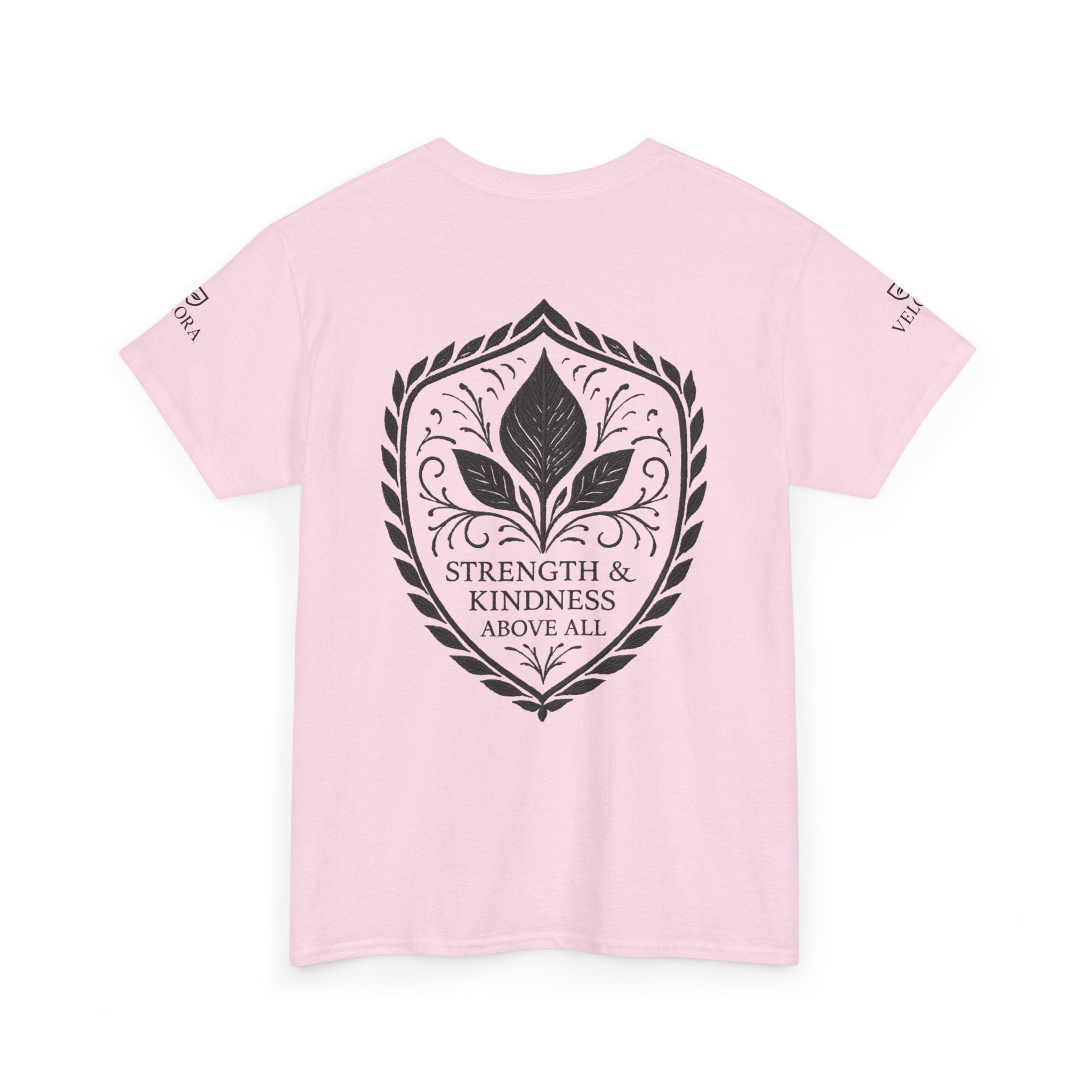 Velora “Strength & Kindness” Heavy Cotton Tee – Timeless Streetwear with Meaning