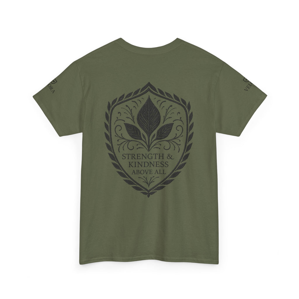 Velora “Strength & Kindness” Heavy Cotton Tee – Timeless Streetwear with Meaning