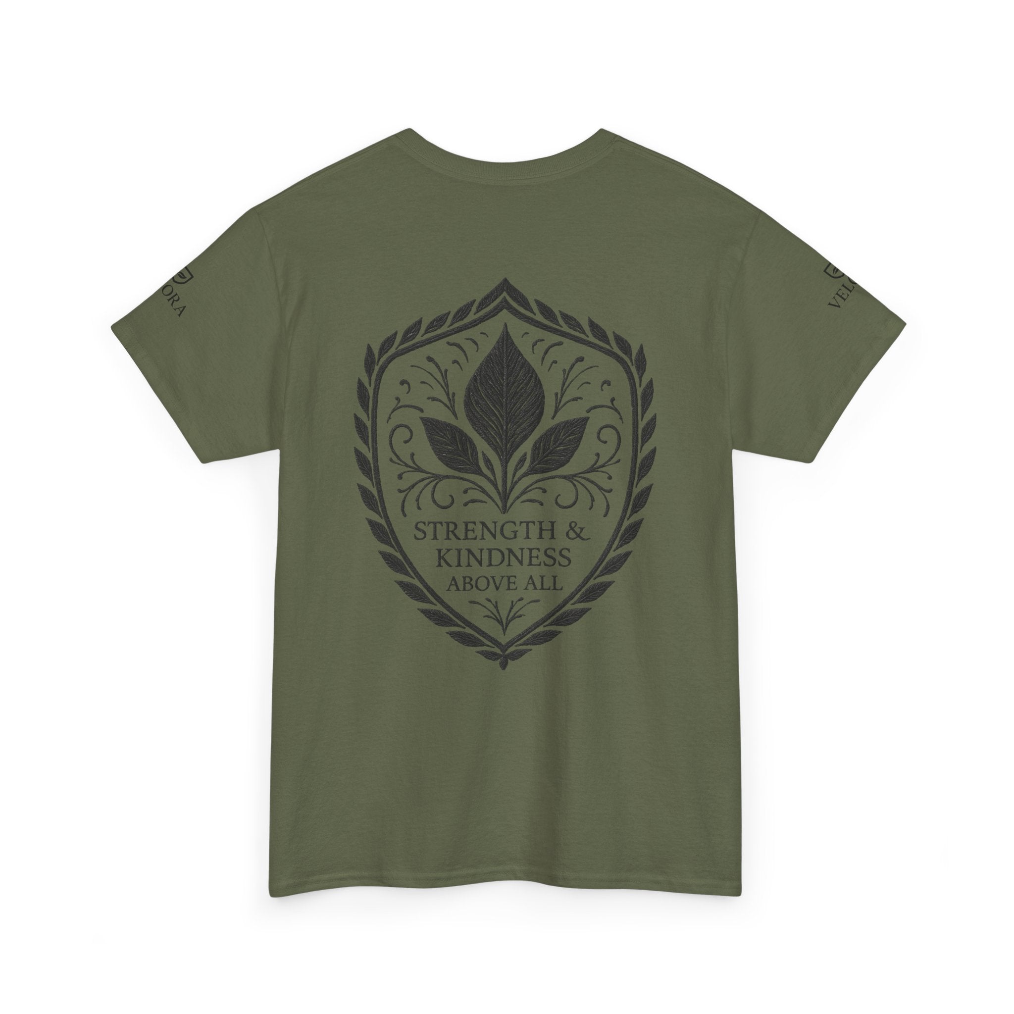 Velora “Strength & Kindness” Heavy Cotton Tee – Timeless Streetwear with Meaning
