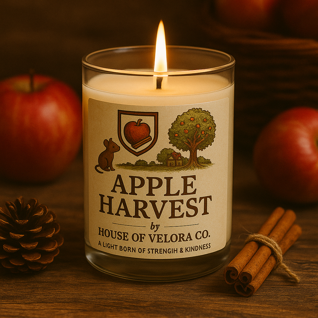 Velora Soy Candle, Fall Comfort and Home Scent, 9oz