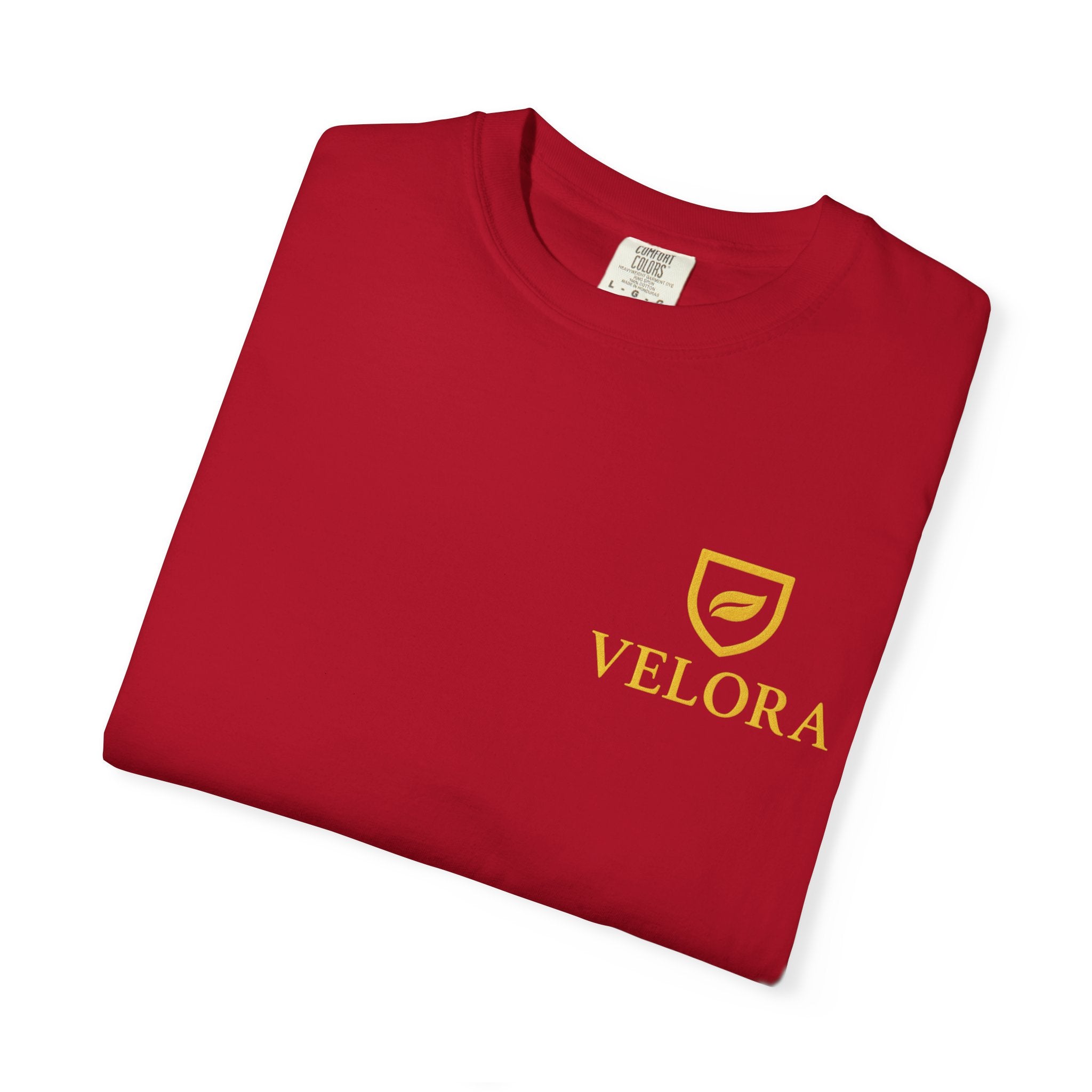 Velora “Strength & Kindness” Garment-Dyed Unisex Tee – Gold Edition