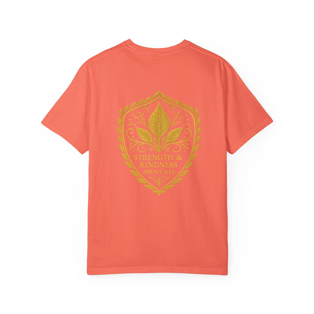 Velora “Strength & Kindness” Garment-Dyed Unisex Tee – Gold Edition