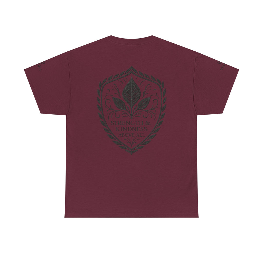 Velora “Strength & Kindness” Heavy Cotton Tee – Timeless Streetwear with Meaning