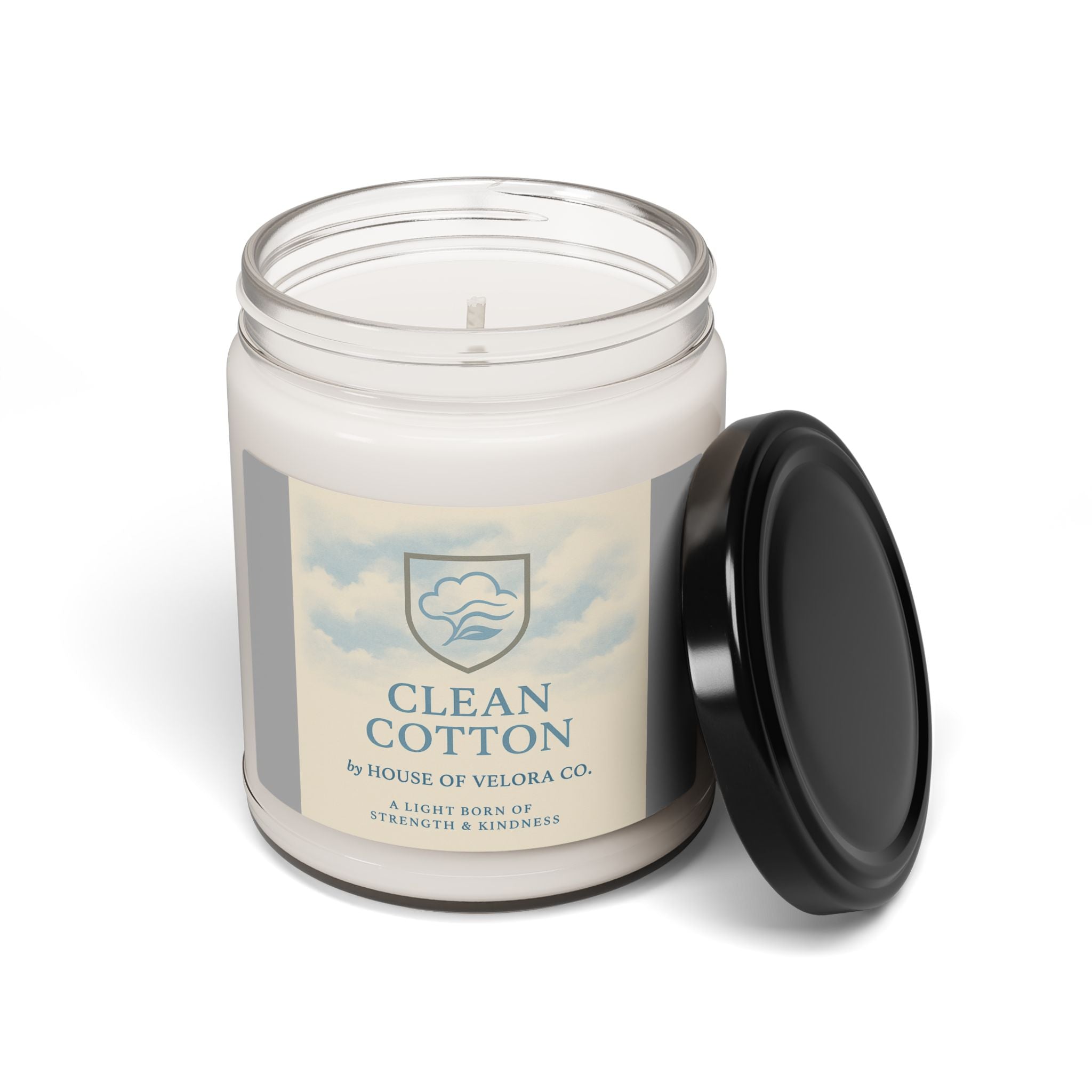 Velora Clean Cotton Scent - Soy Candle