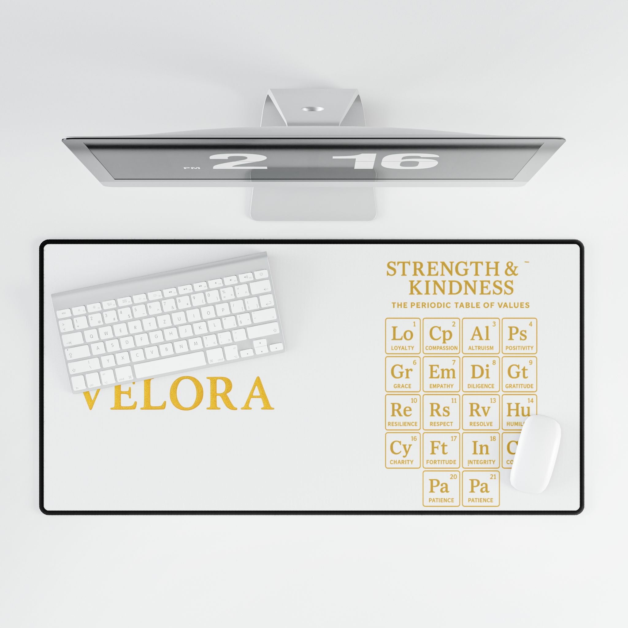 Scientific Desk Mat - Strength & Kindness Design