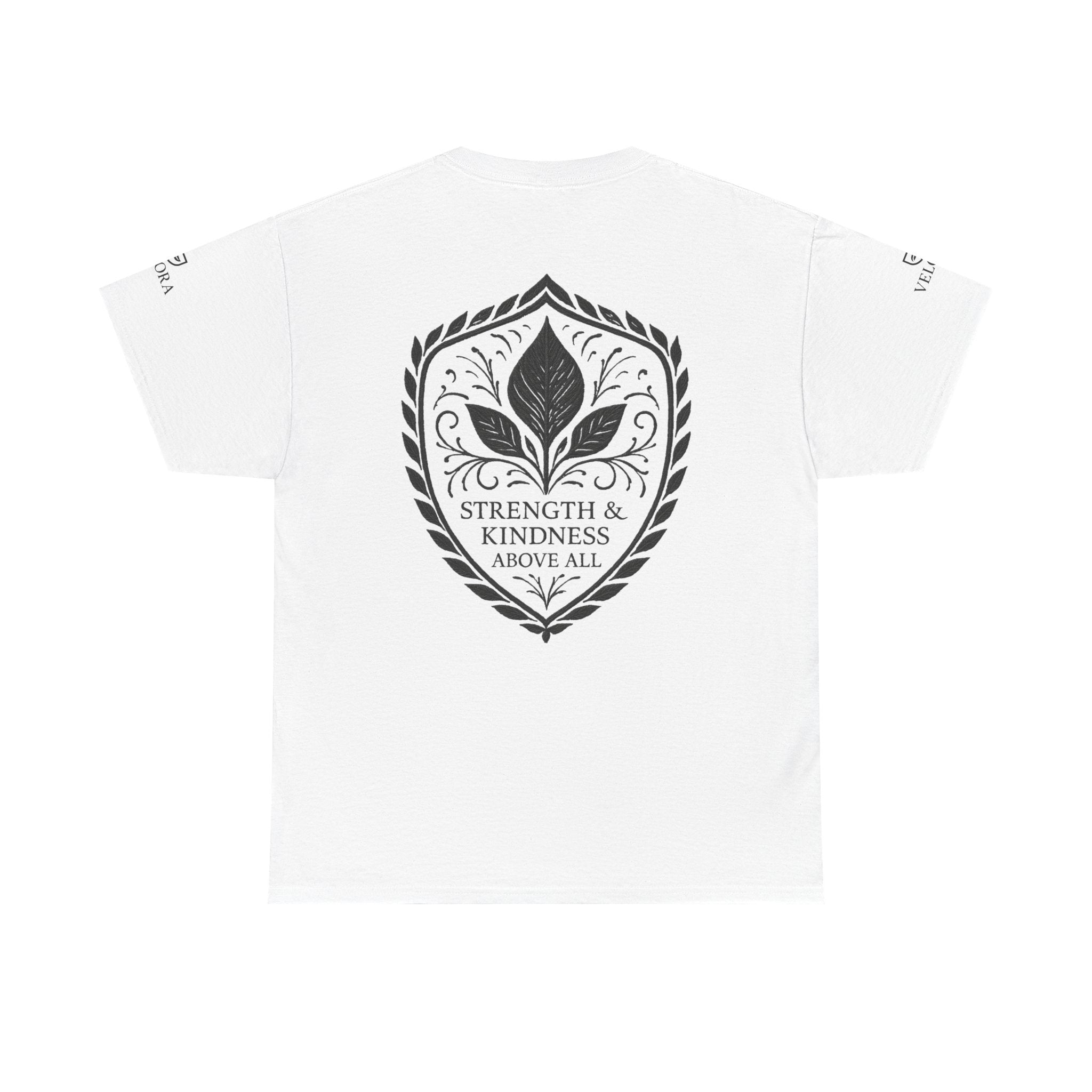 Velora “Strength & Kindness” Heavy Cotton Tee – Timeless Streetwear with Meaning