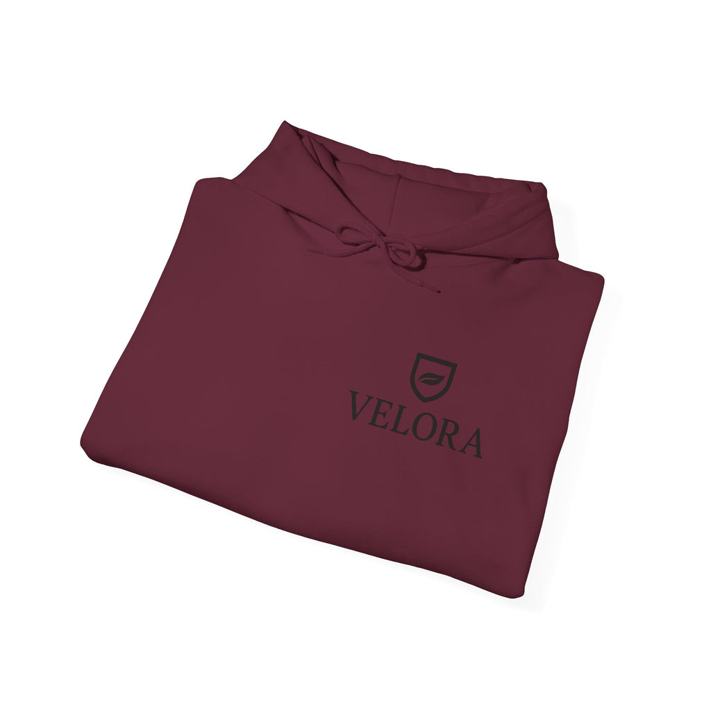 Velora Shield Hoodie - Embroidered Symbol of Strength & Kindness