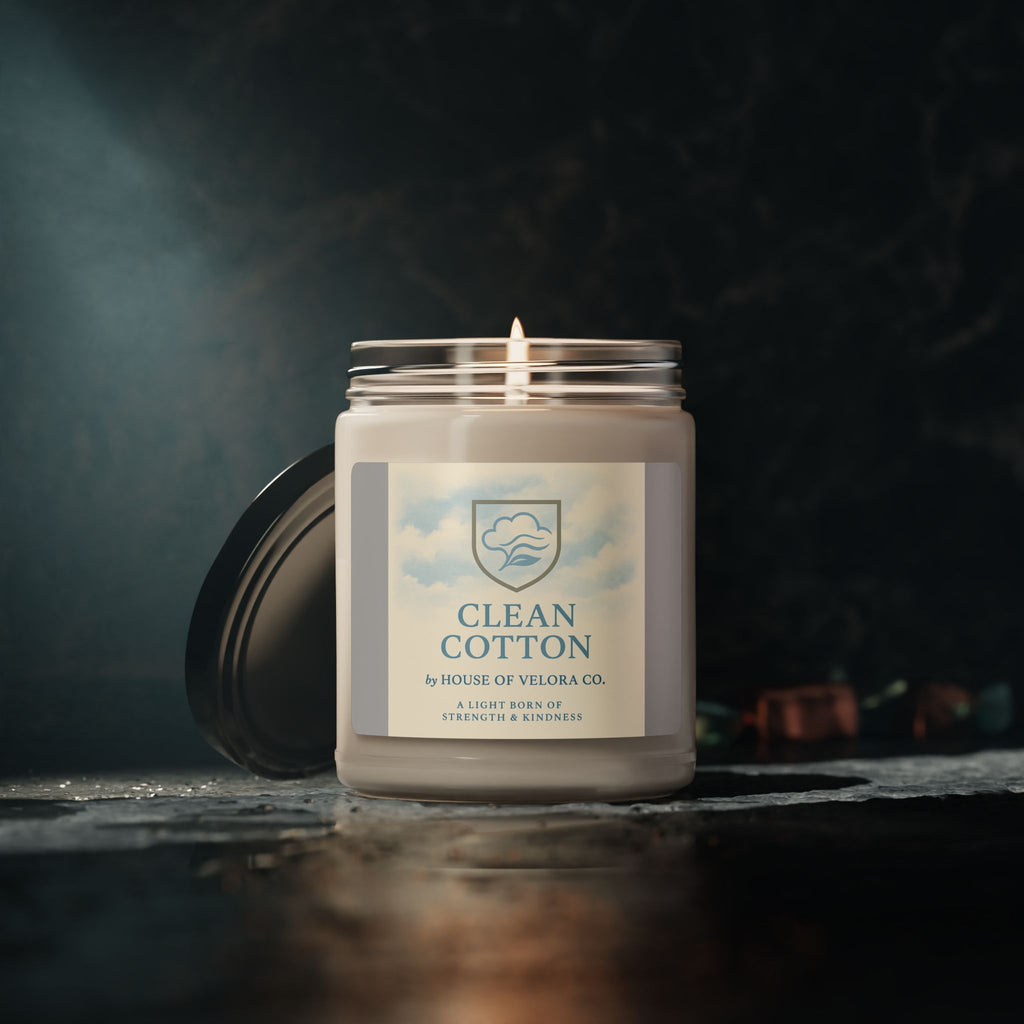Velora Clean Cotton Scent - Soy Candle