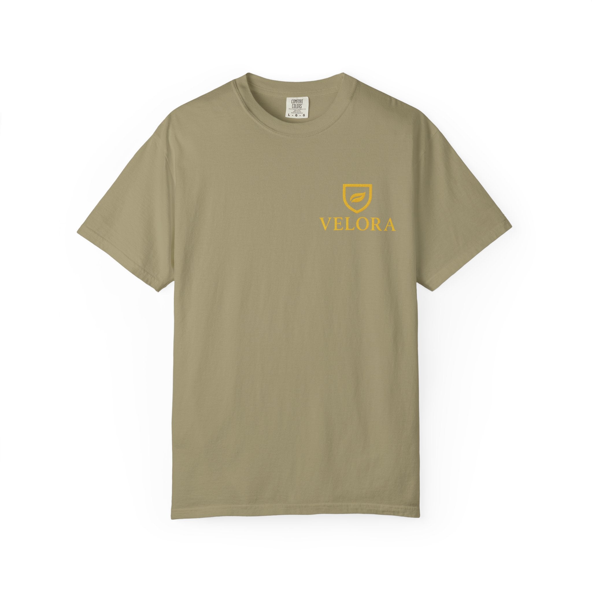 Velora “Strength & Kindness” Garment-Dyed Unisex Tee – Gold Edition