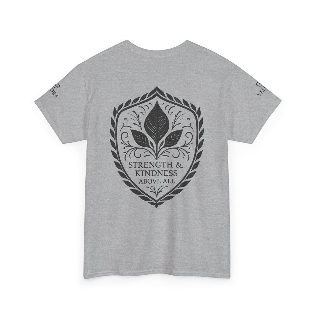 Velora “Strength & Kindness” Heavy Cotton Tee – Timeless Streetwear with Meaning