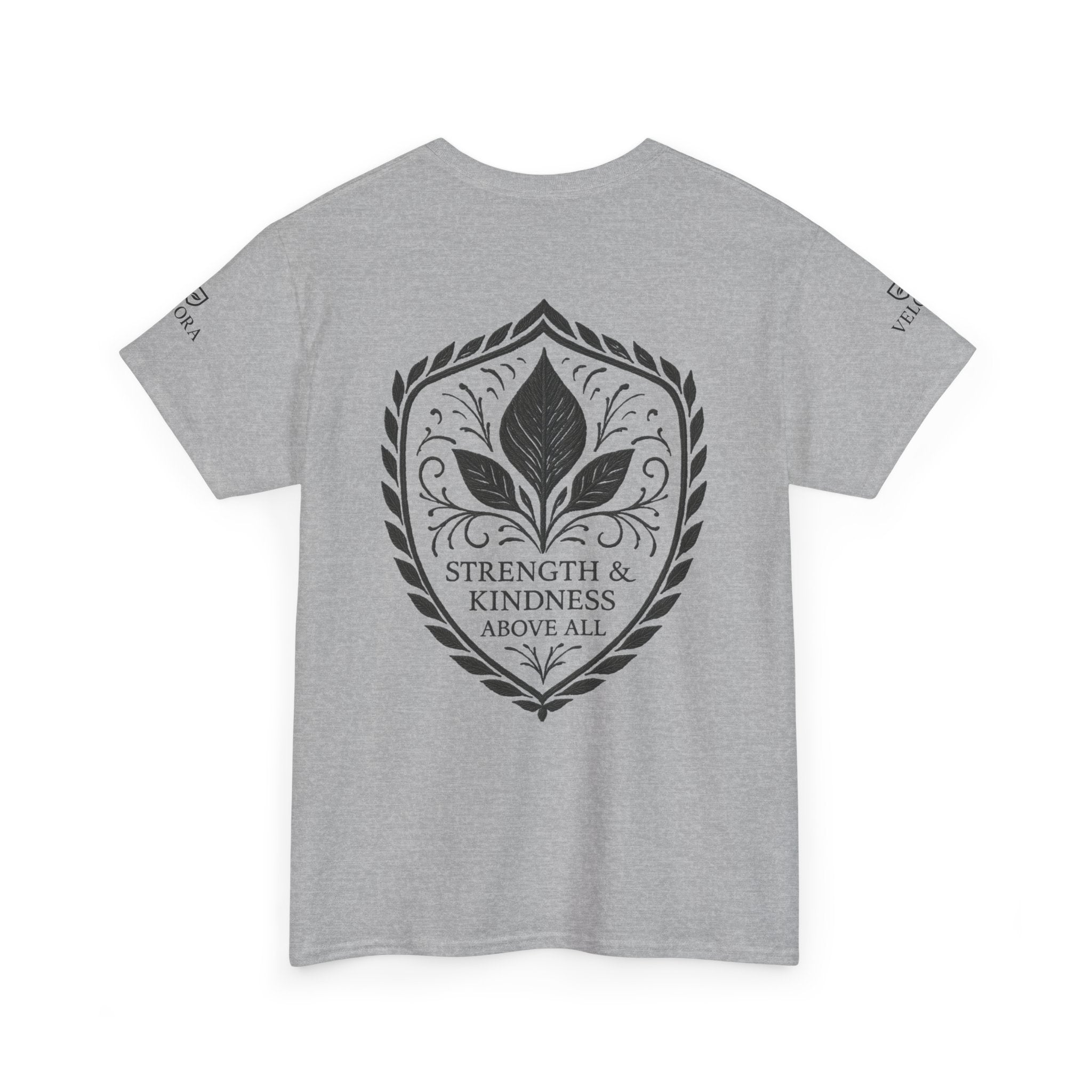 Velora “Strength & Kindness” Heavy Cotton Tee – Timeless Streetwear with Meaning