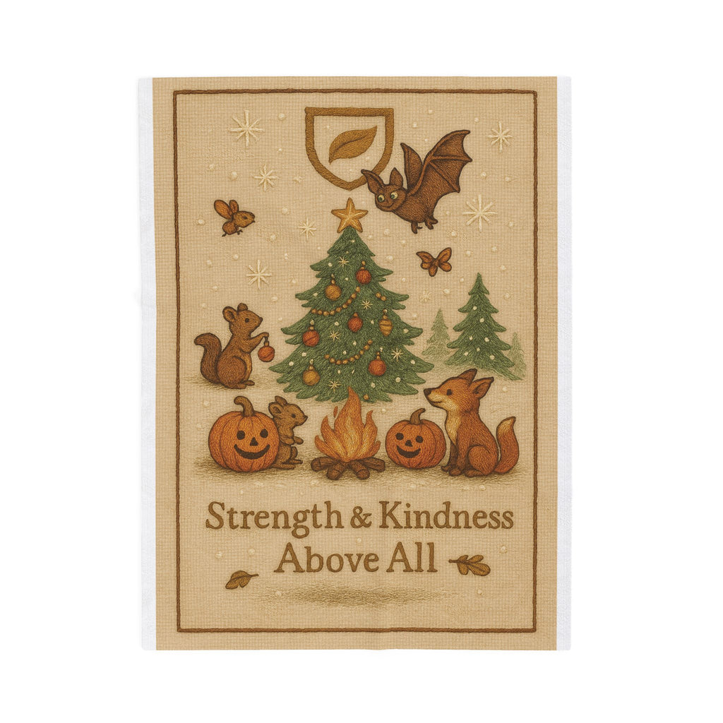 Velora Velveteen Plush Blanket - 'Strength & Kindness Above All'