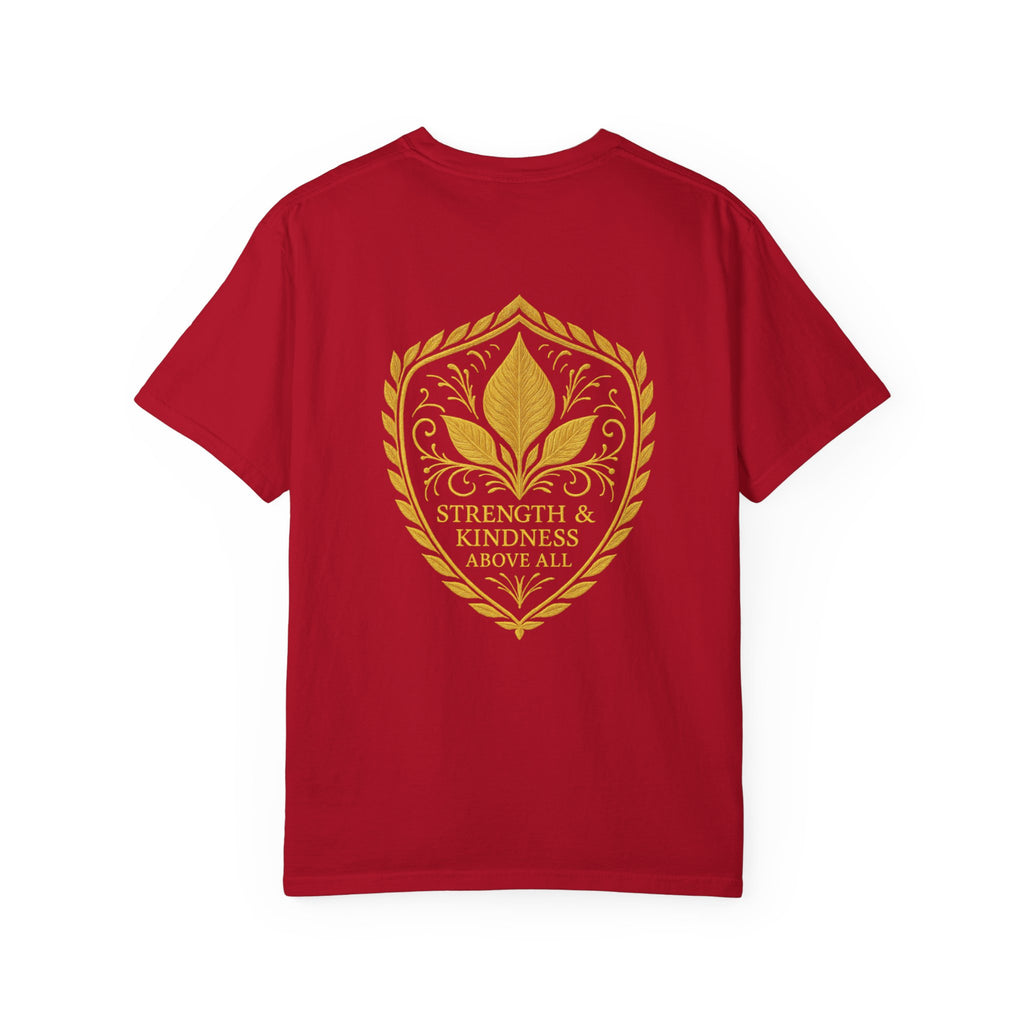 Velora “Strength & Kindness” Garment-Dyed Unisex Tee – Gold Edition
