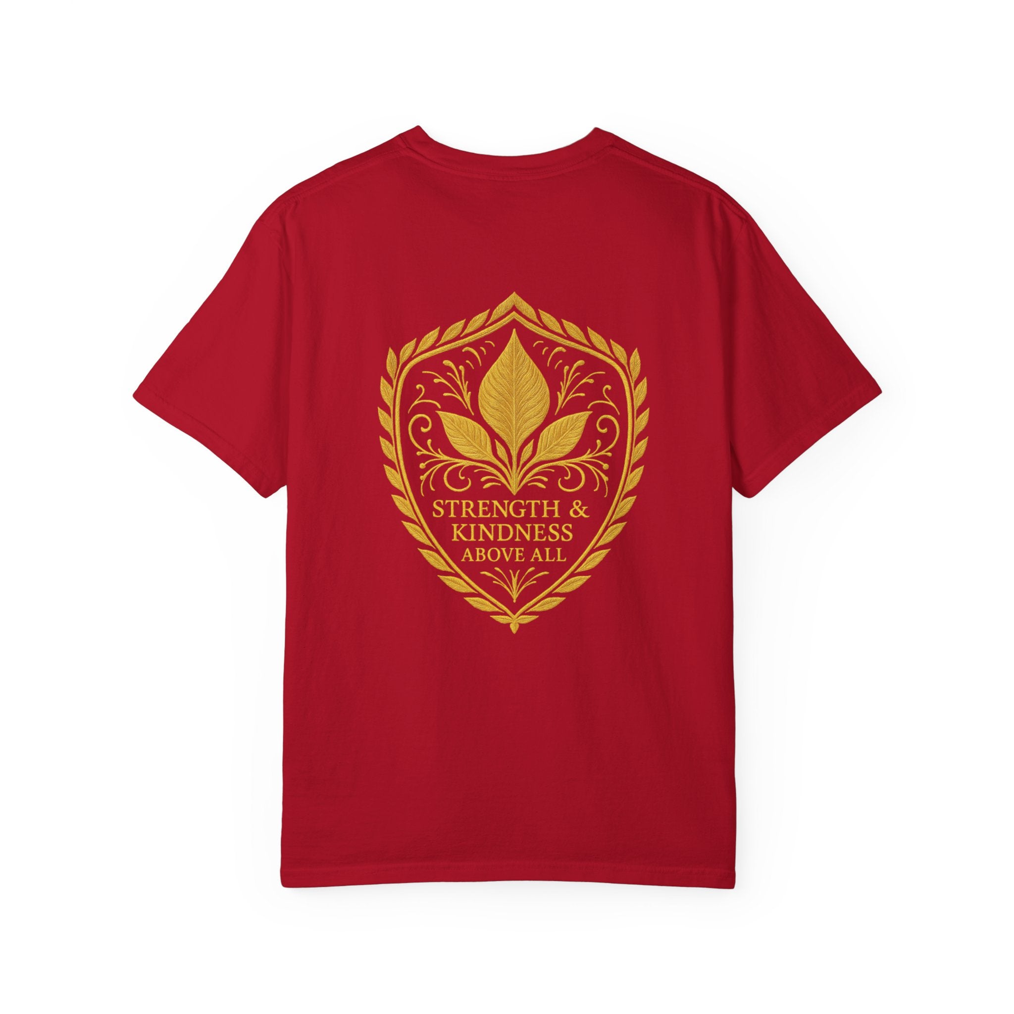 Velora “Strength & Kindness” Garment-Dyed Unisex Tee – Gold Edition
