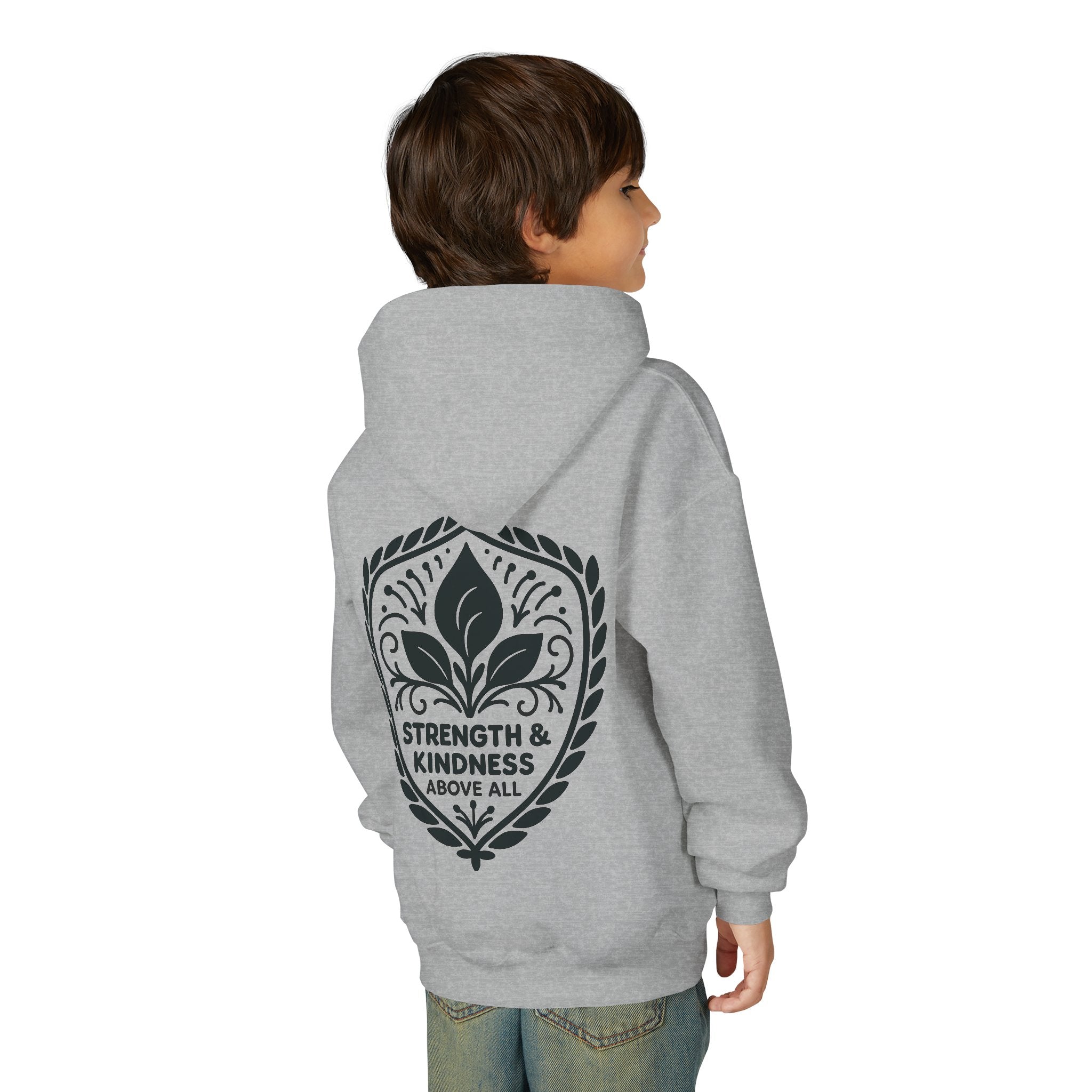 Youth Strength & Kindness Hoodie by Velora