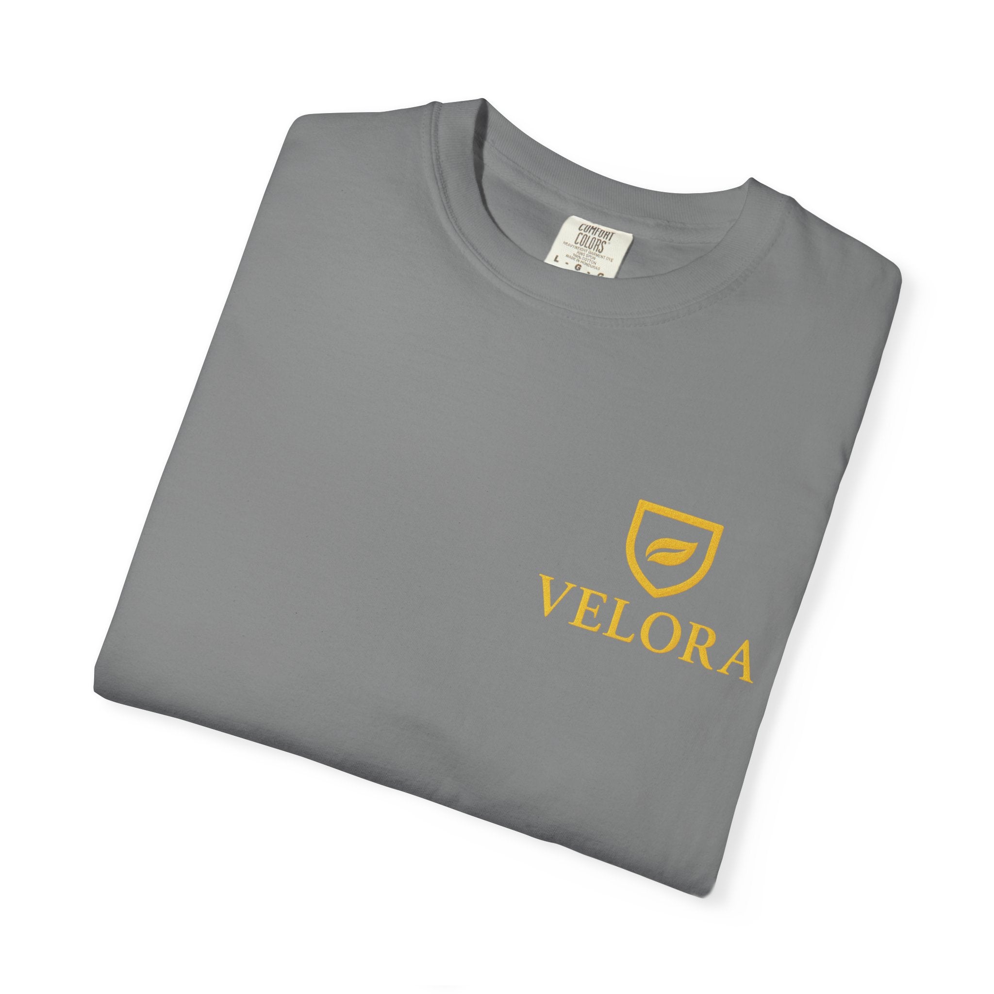 Velora “Strength & Kindness” Garment-Dyed Unisex Tee – Gold Edition