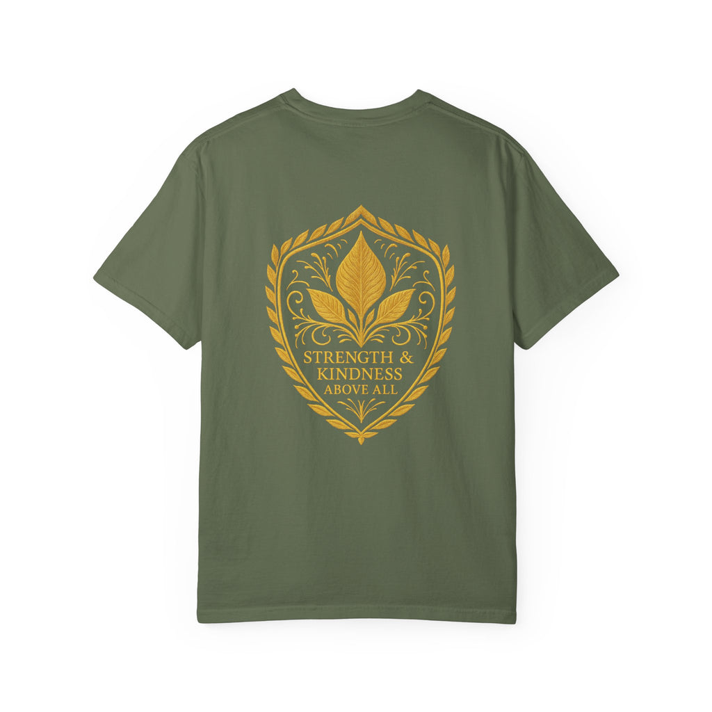 Velora “Strength & Kindness” Garment-Dyed Unisex Tee – Gold Edition