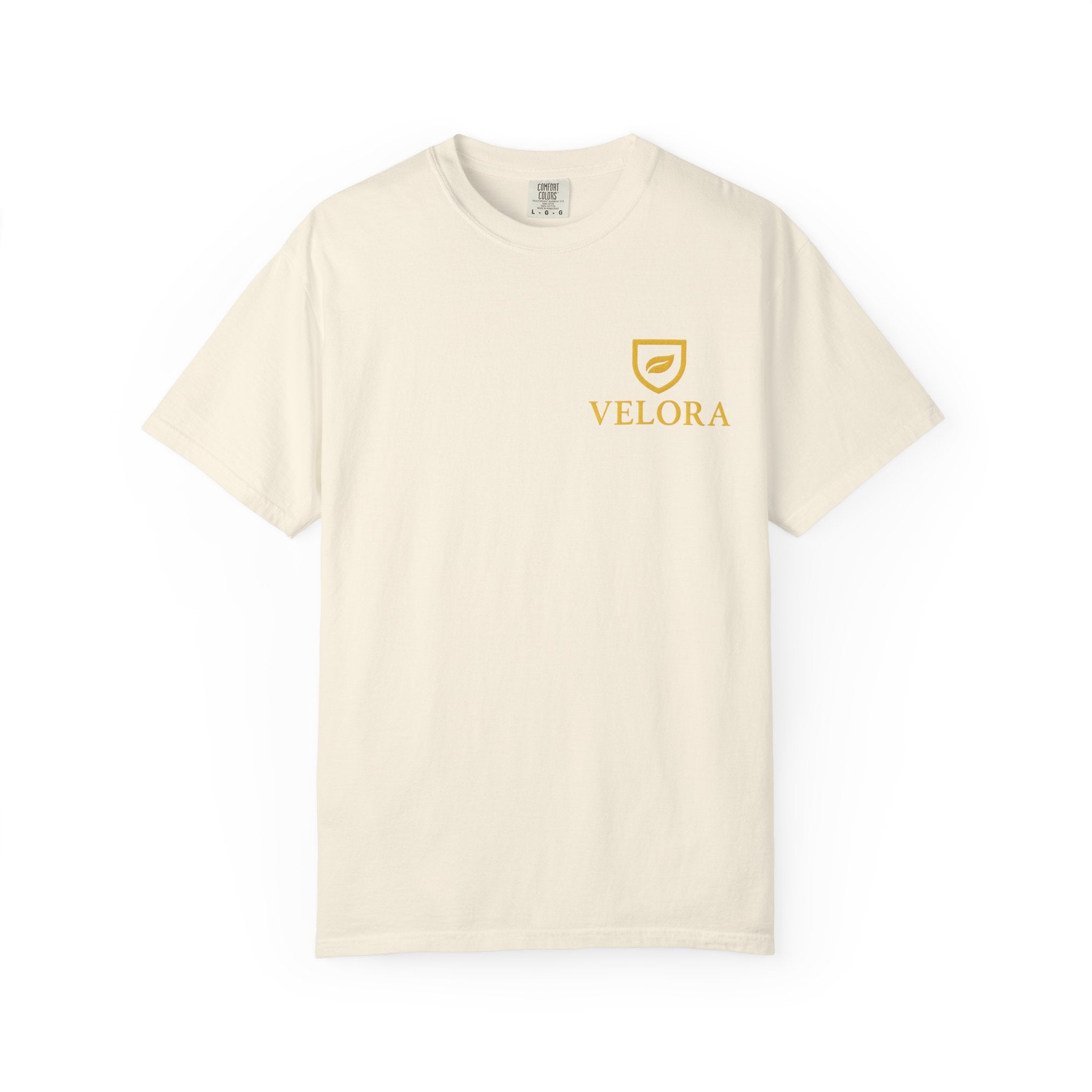 Velora “Strength & Kindness” Garment-Dyed Unisex Tee – Gold Edition