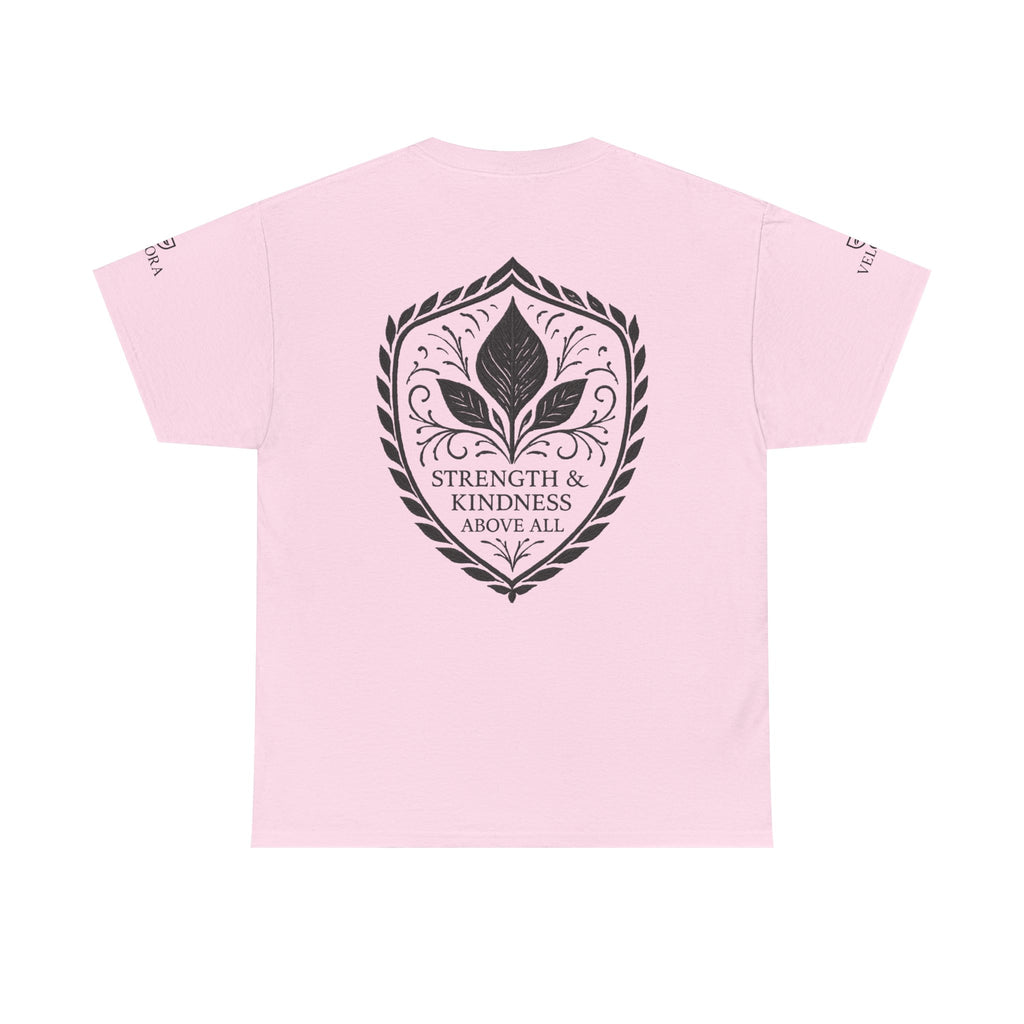 Velora “Strength & Kindness” Heavy Cotton Tee – Timeless Streetwear with Meaning