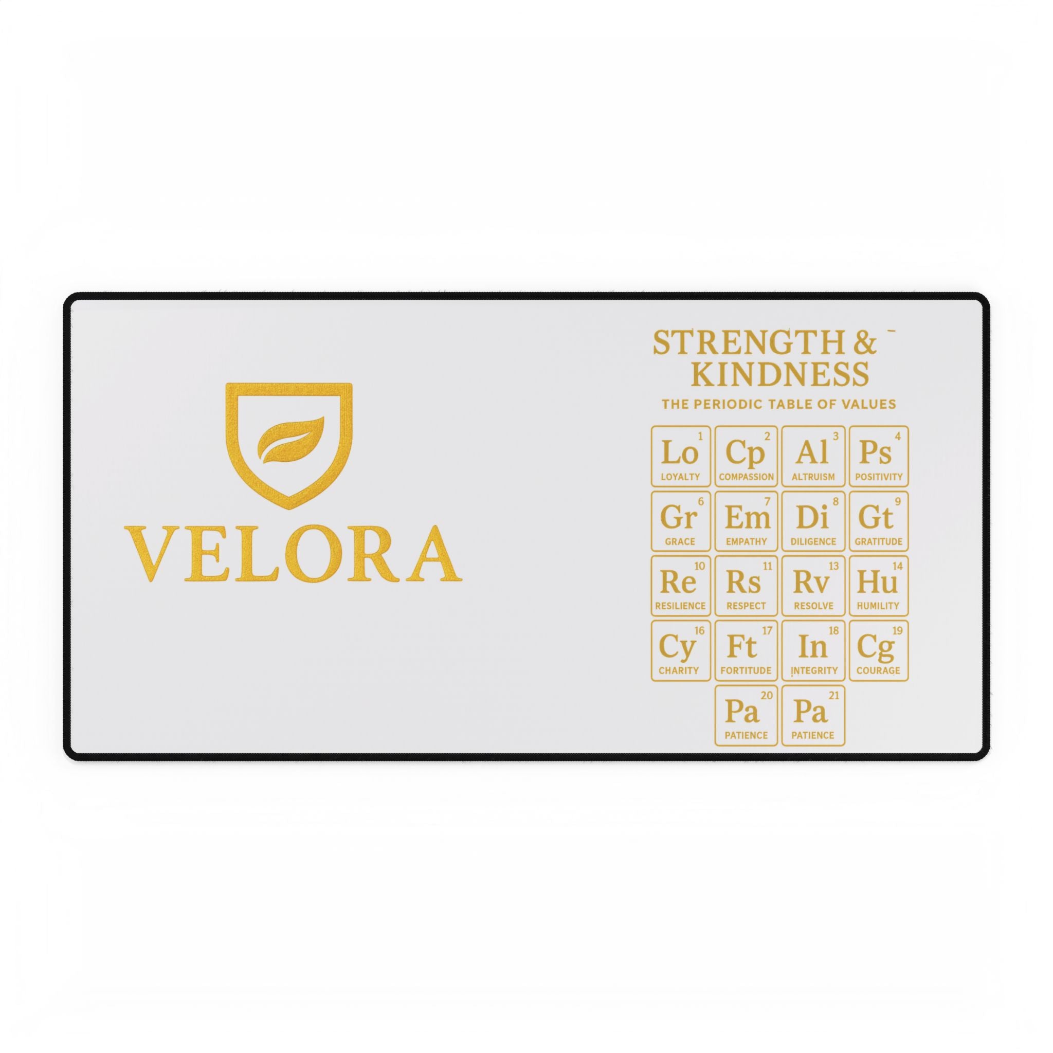 Scientific Desk Mat - Strength & Kindness Design