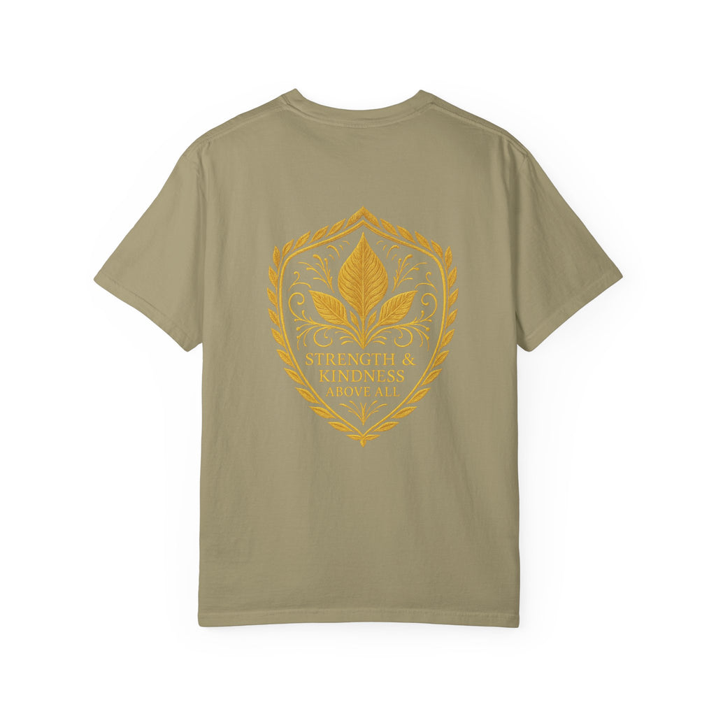 Velora “Strength & Kindness” Garment-Dyed Unisex Tee – Gold Edition