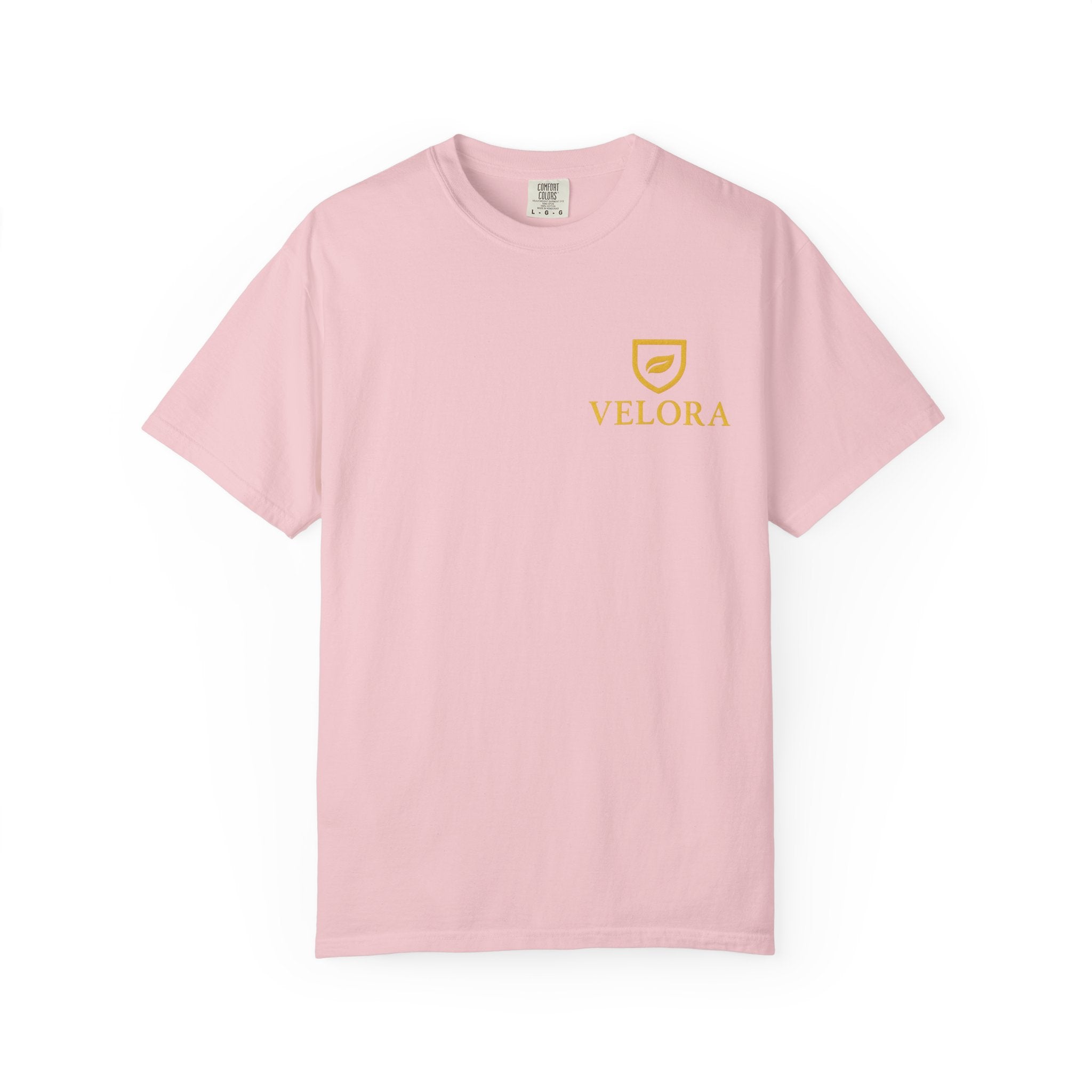 Velora “Strength & Kindness” Garment-Dyed Unisex Tee – Gold Edition